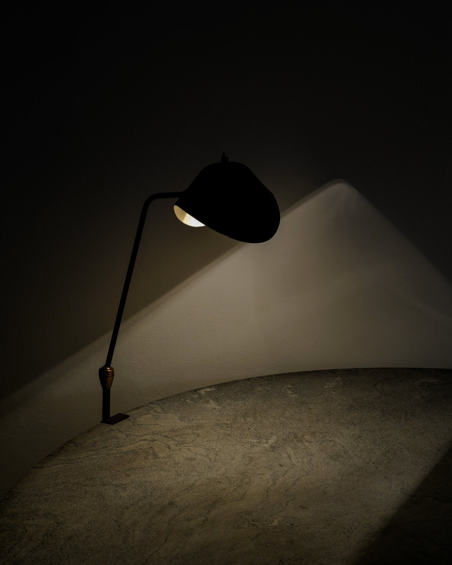 SERGE MOUILLE AGRAFÉE DESK LAMP, 1950s