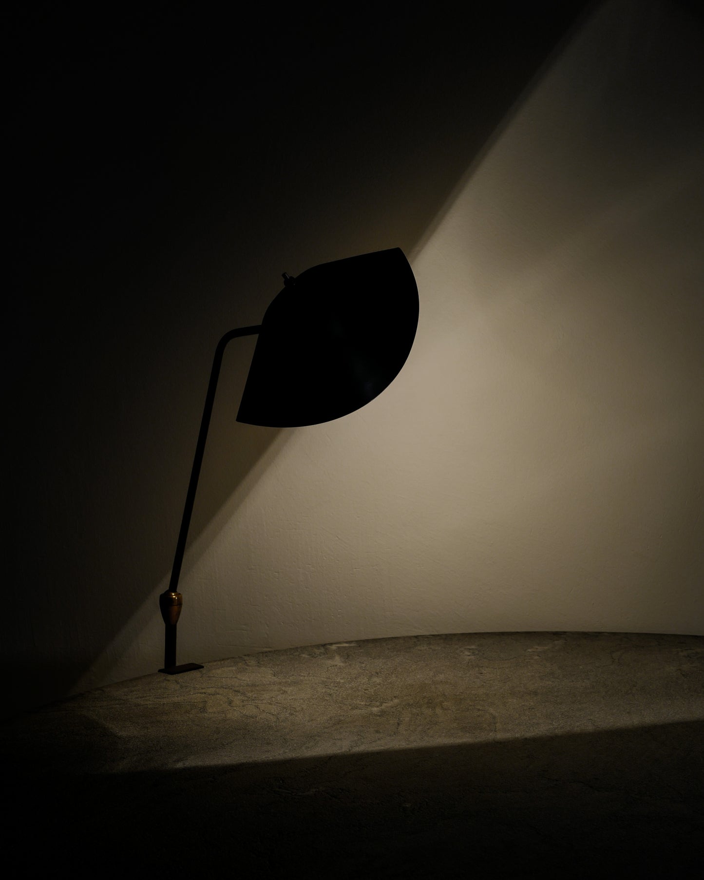 SERGE MOUILLE AGRAFÉE DESK LAMP, 1950s