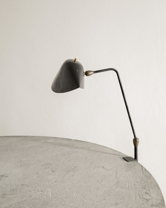 SERGE MOUILLE AGRAFÉE DESK LAMP, 1950s