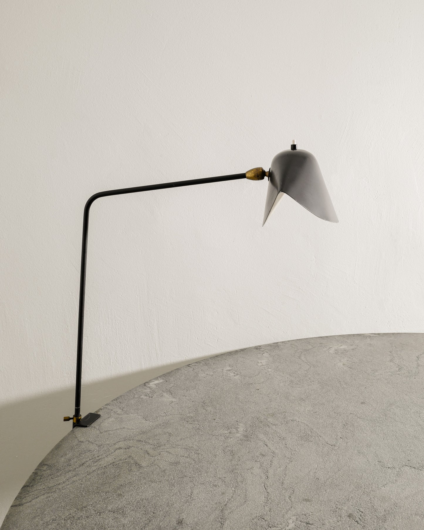 SERGE MOUILLE AGRAFÉE DESK LAMP, 1950s
