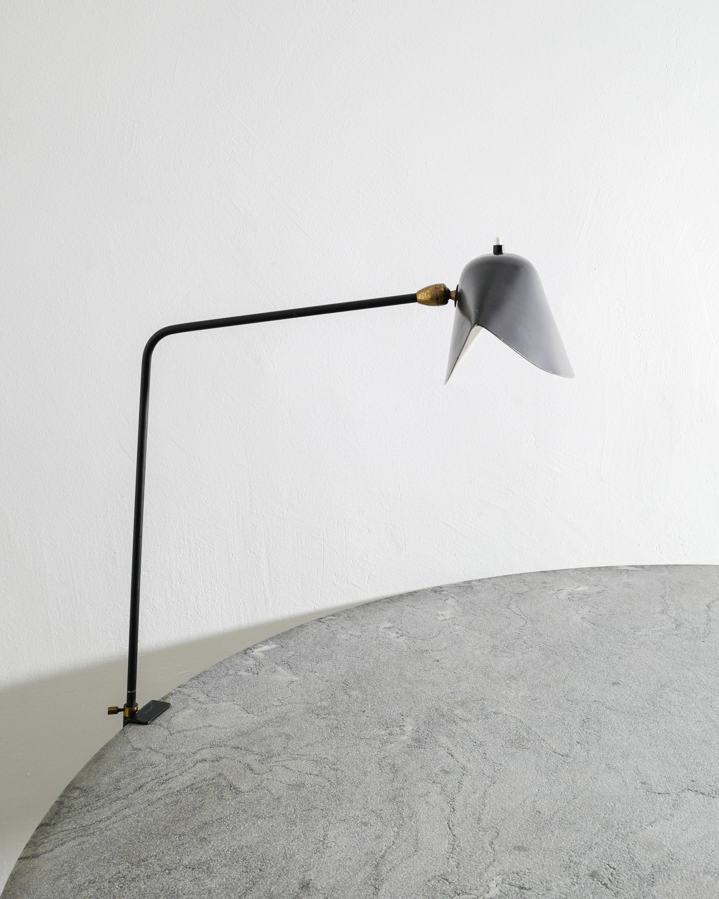 SERGE MOUILLE SIMPLE AGRAFÉE LAMP, 1950s
