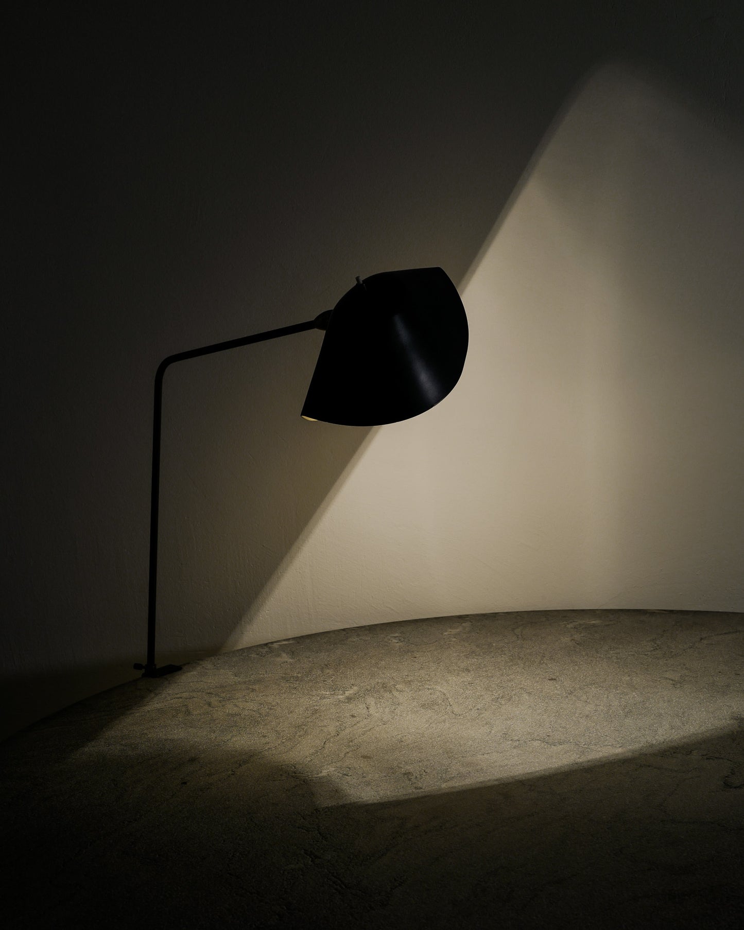 SERGE MOUILLE AGRAFÉE DESK LAMP, 1950s