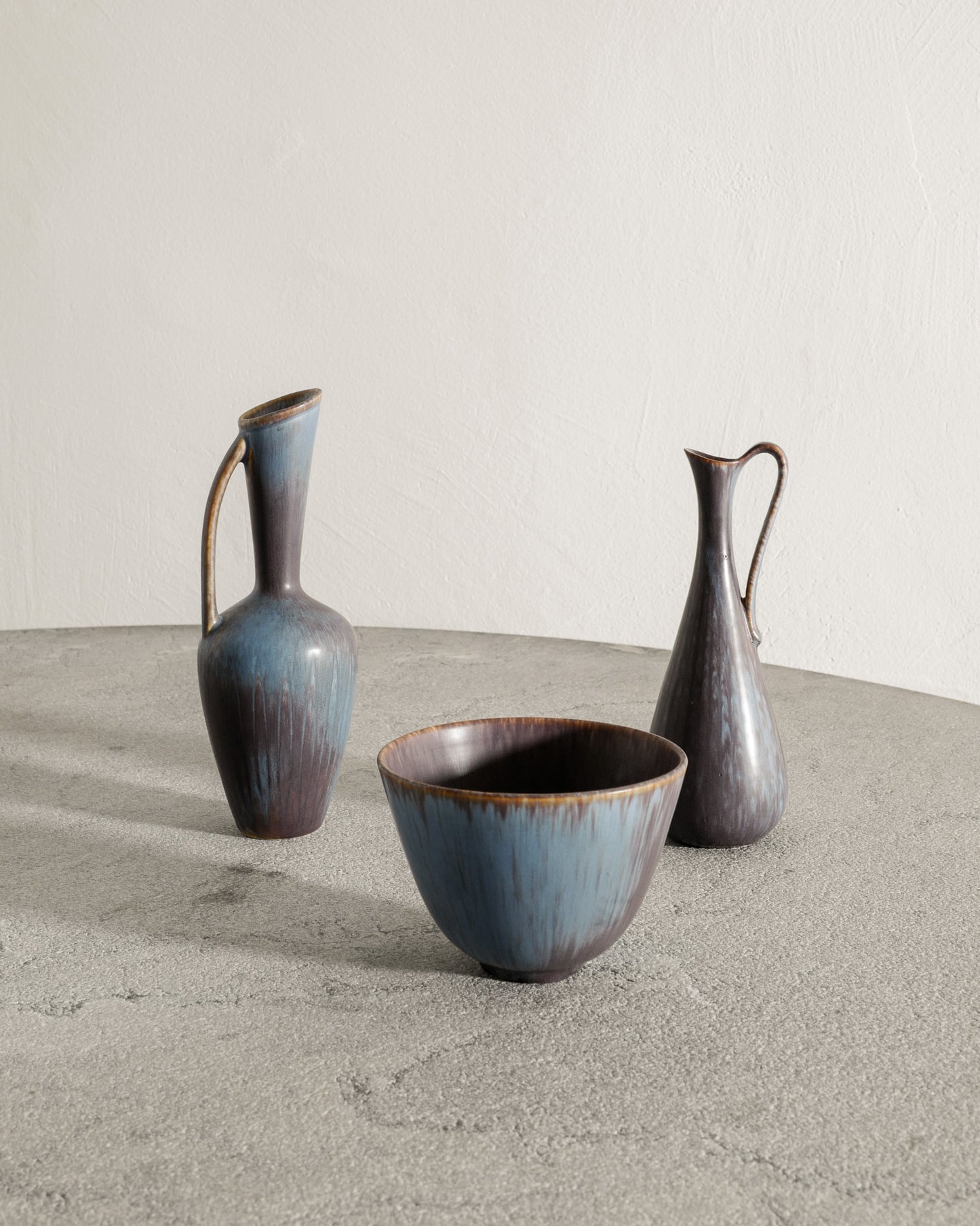 SET OF SEVEN GUNNAR NYLUND CERAMICS, 1950s