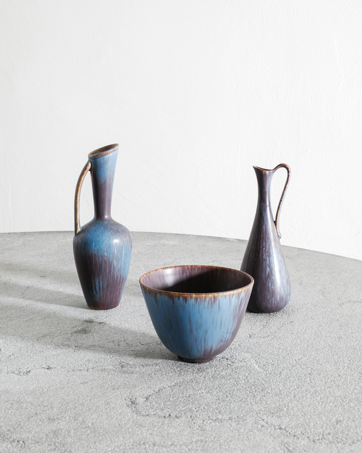 SET OF SEVEN GUNNAR NYLUND CERAMICS, 1950s