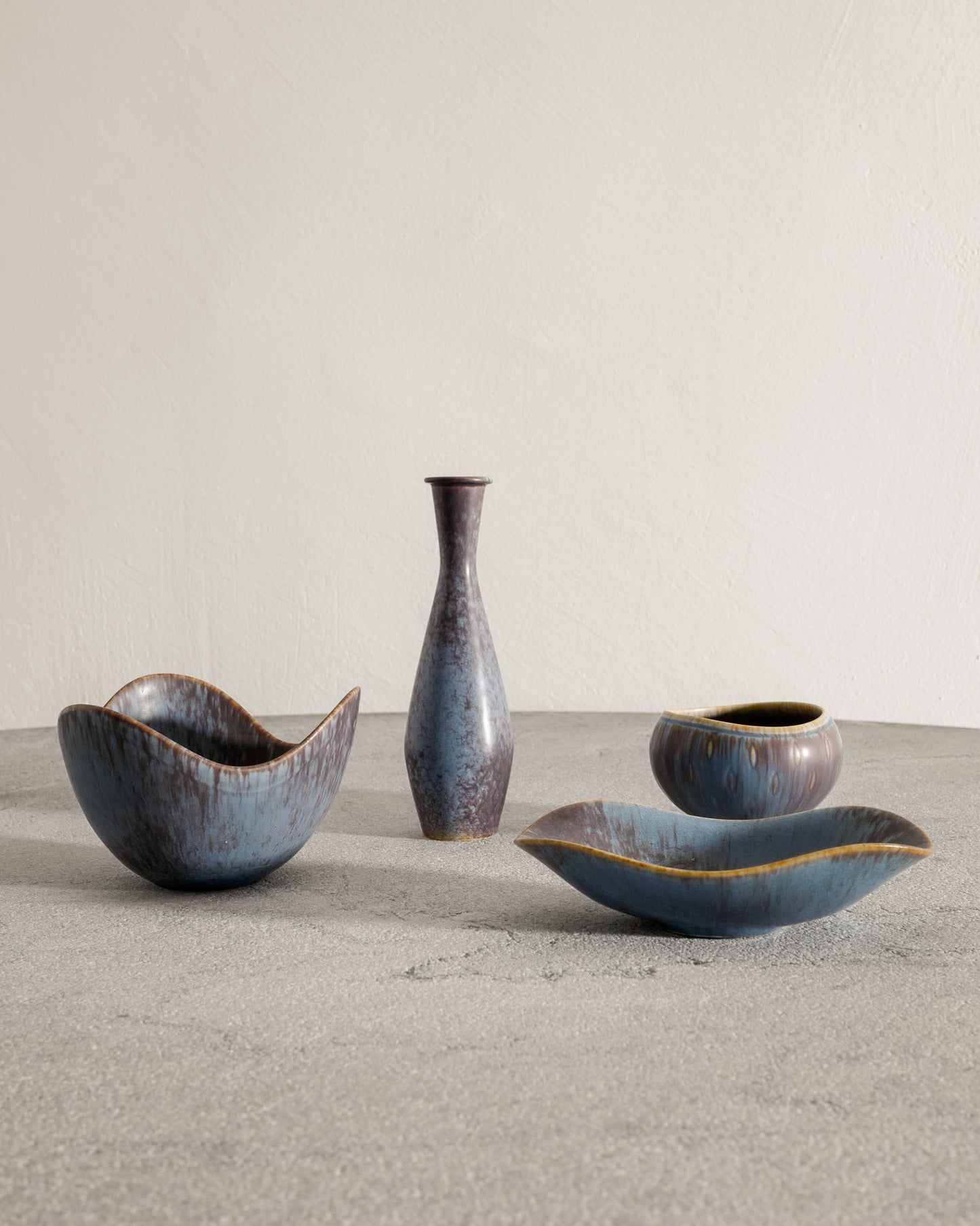 SET OF SEVEN GUNNAR NYLUND CERAMICS, 1950s