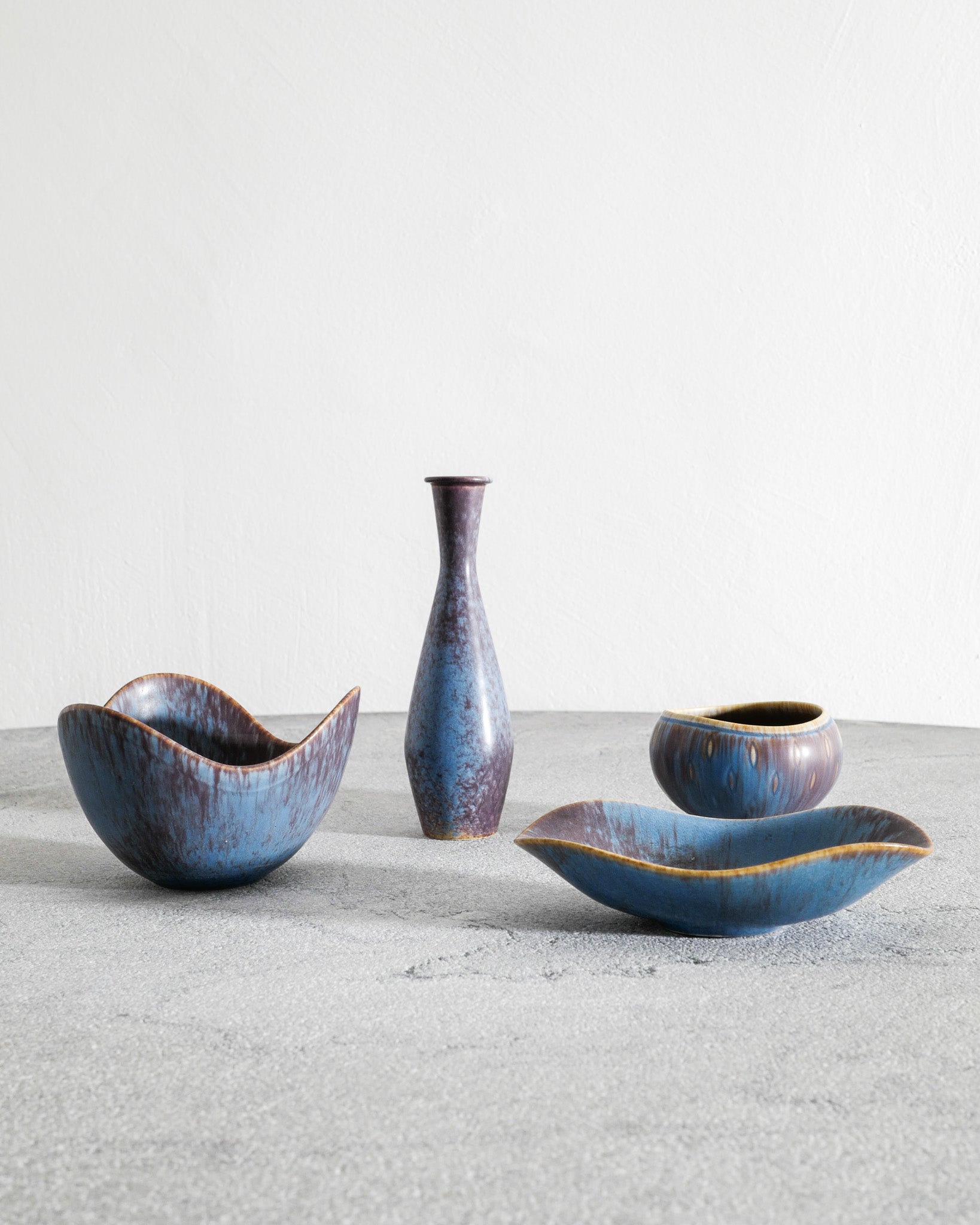 SET OF SEVEN GUNNAR NYLUND CERAMICS, 1950s
