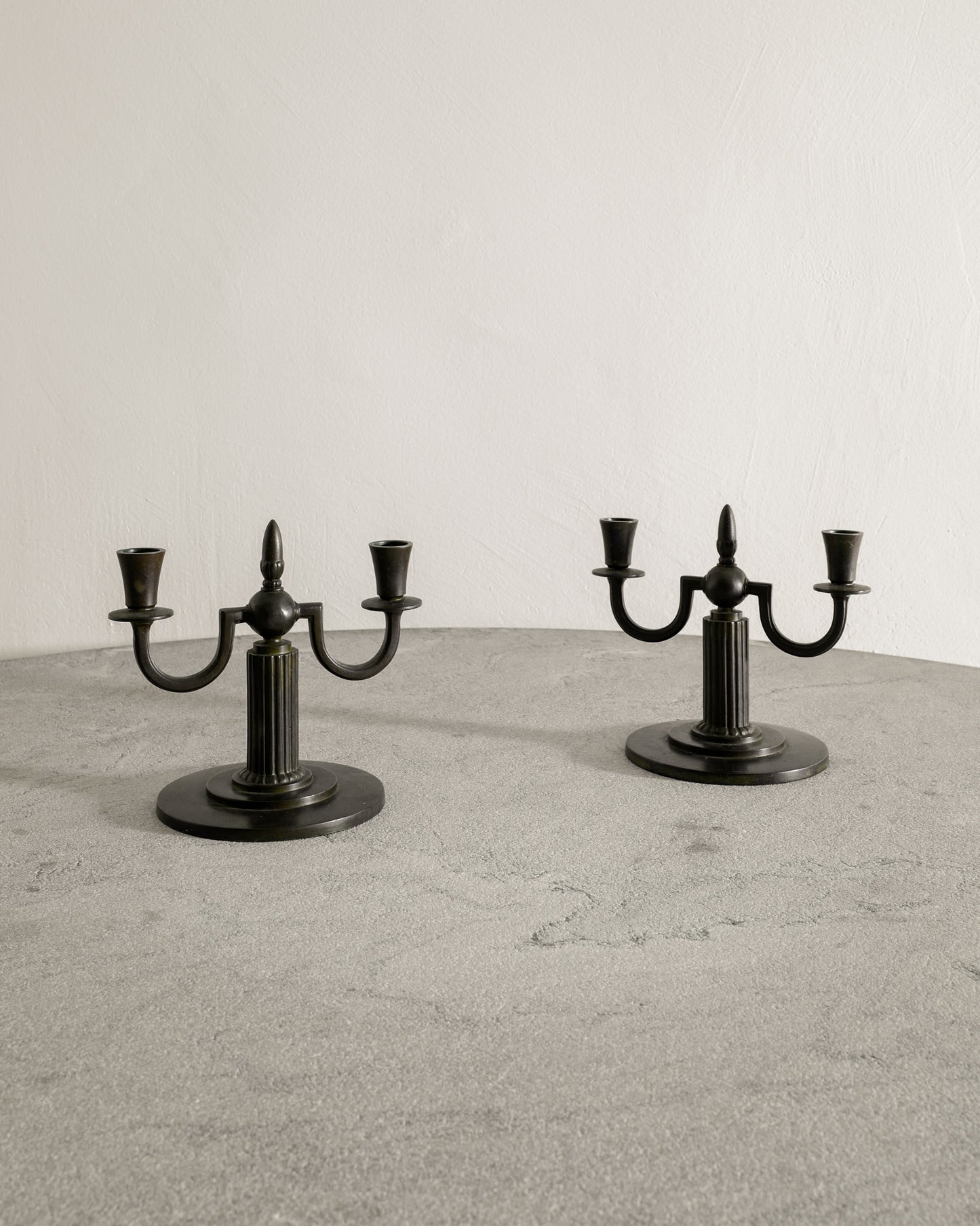 GAB BRONZE CANDELABRAS, 1930s