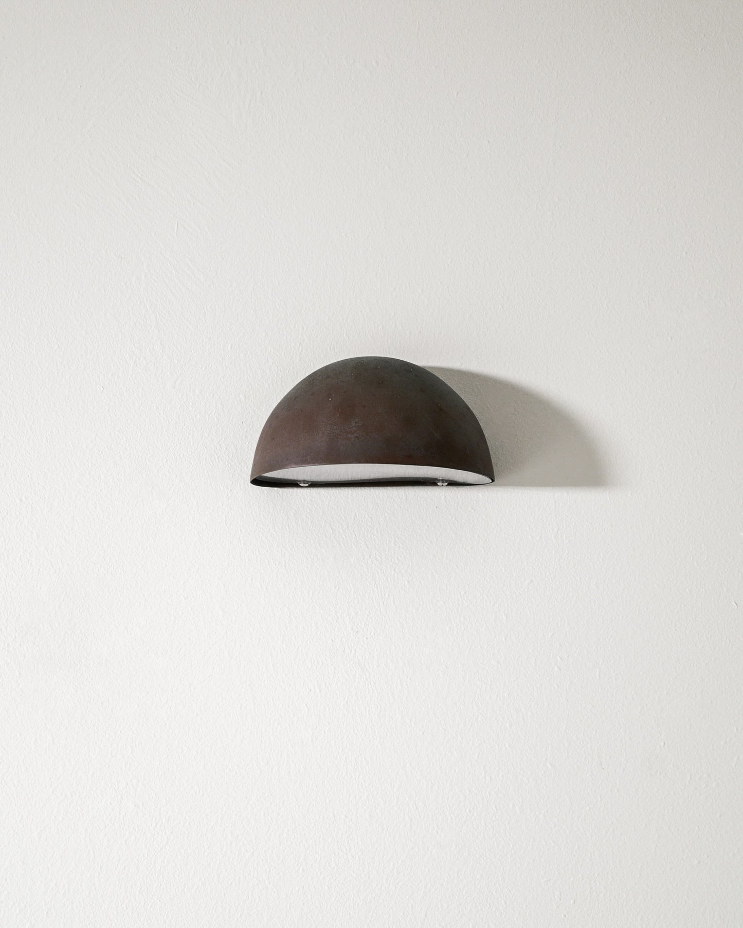 SET OF FOUR DANISH COPPER WALL LAMPS
