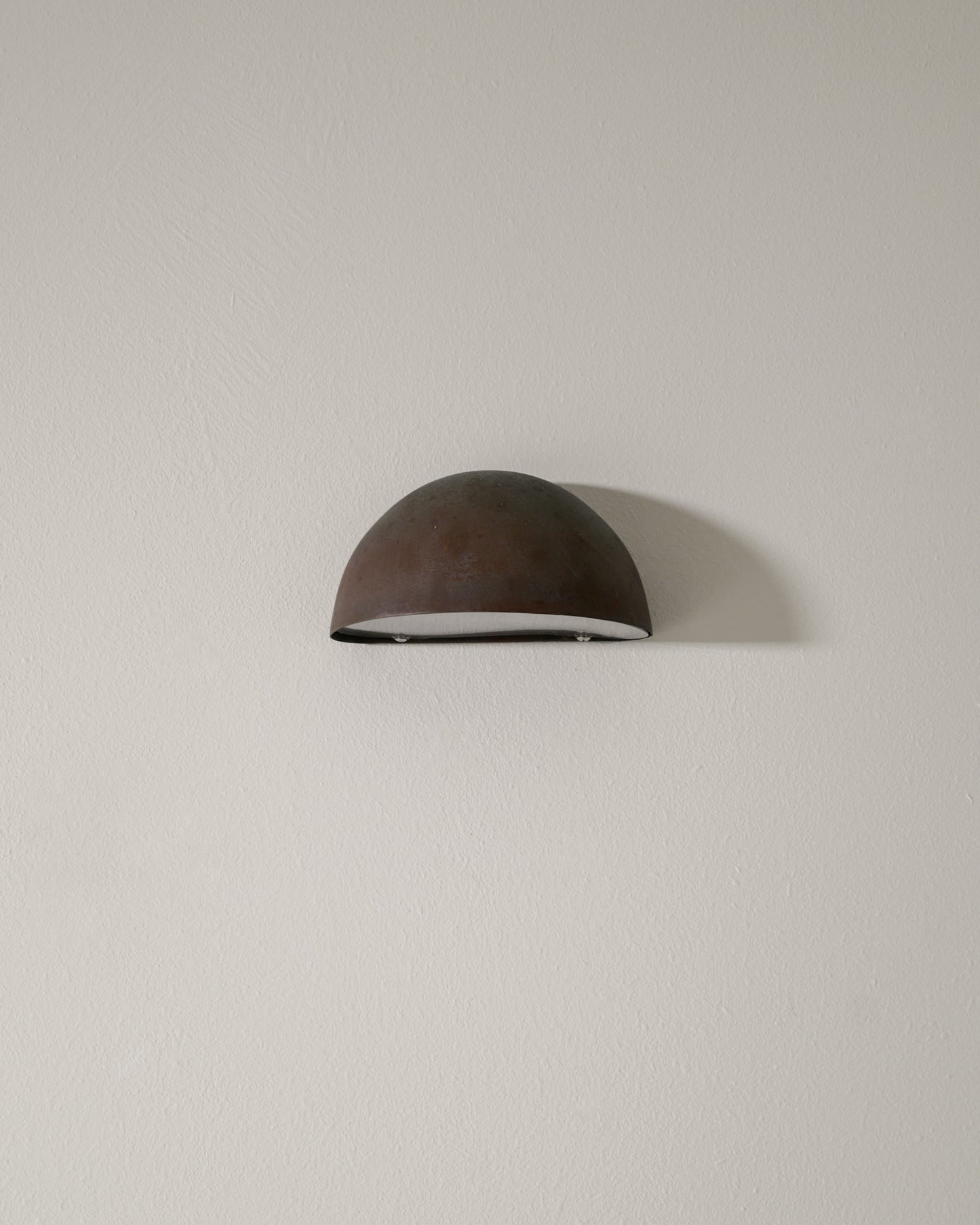 SET OF FOUR DANISH COPPER WALL LAMPS