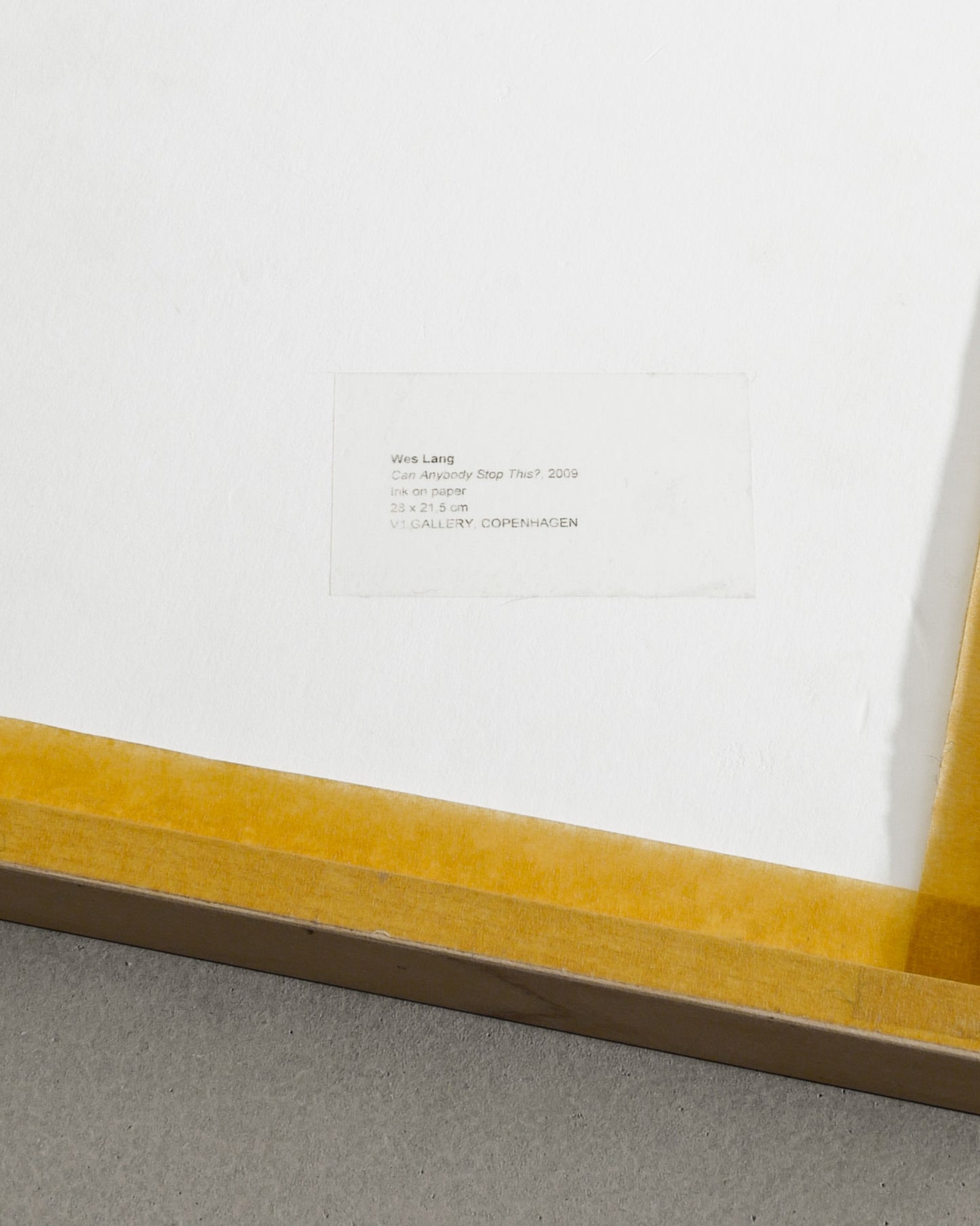 WES LANG "HI THERE", 2009