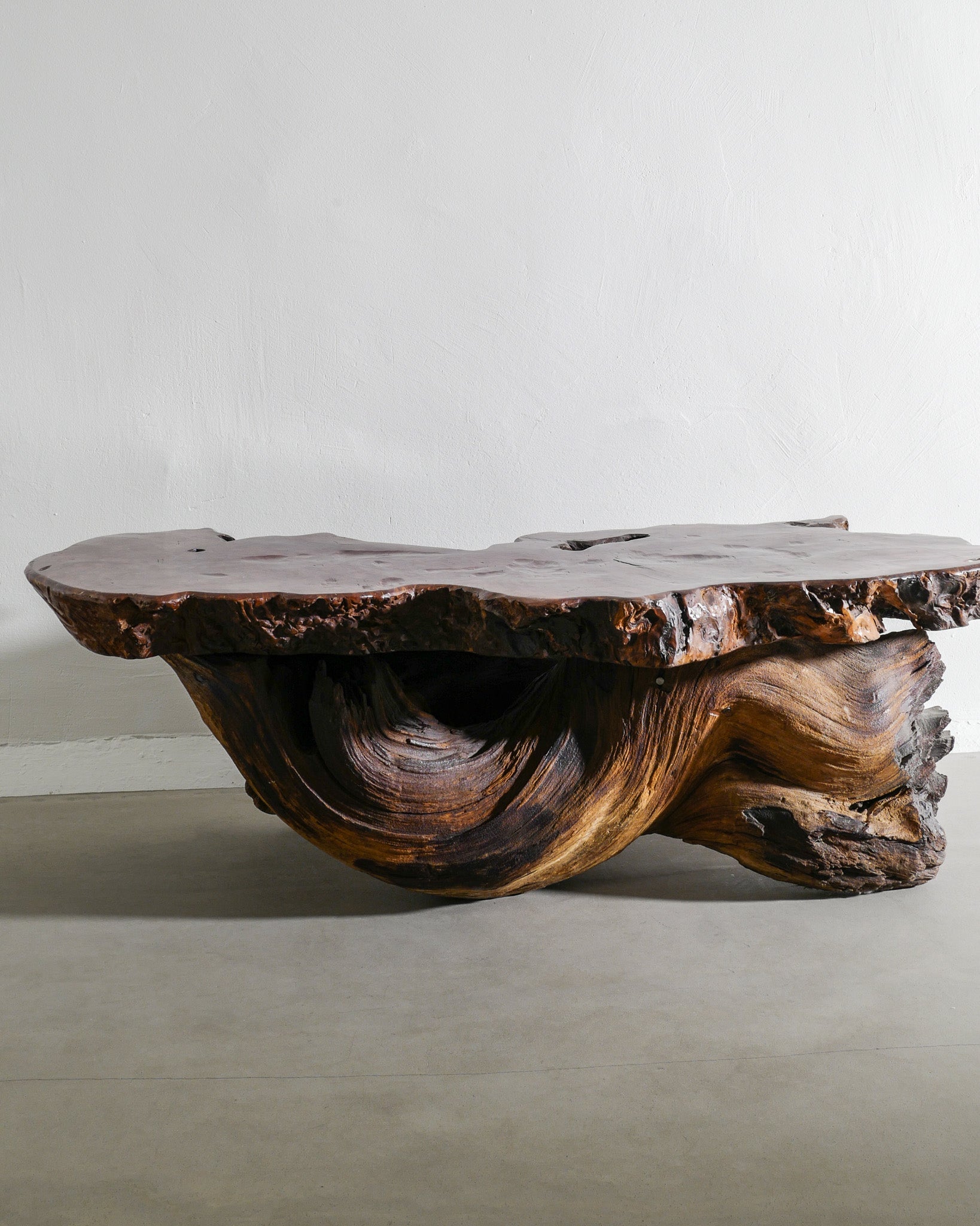 FRENCH BRUTALIST ROOT TABLE, 1960s