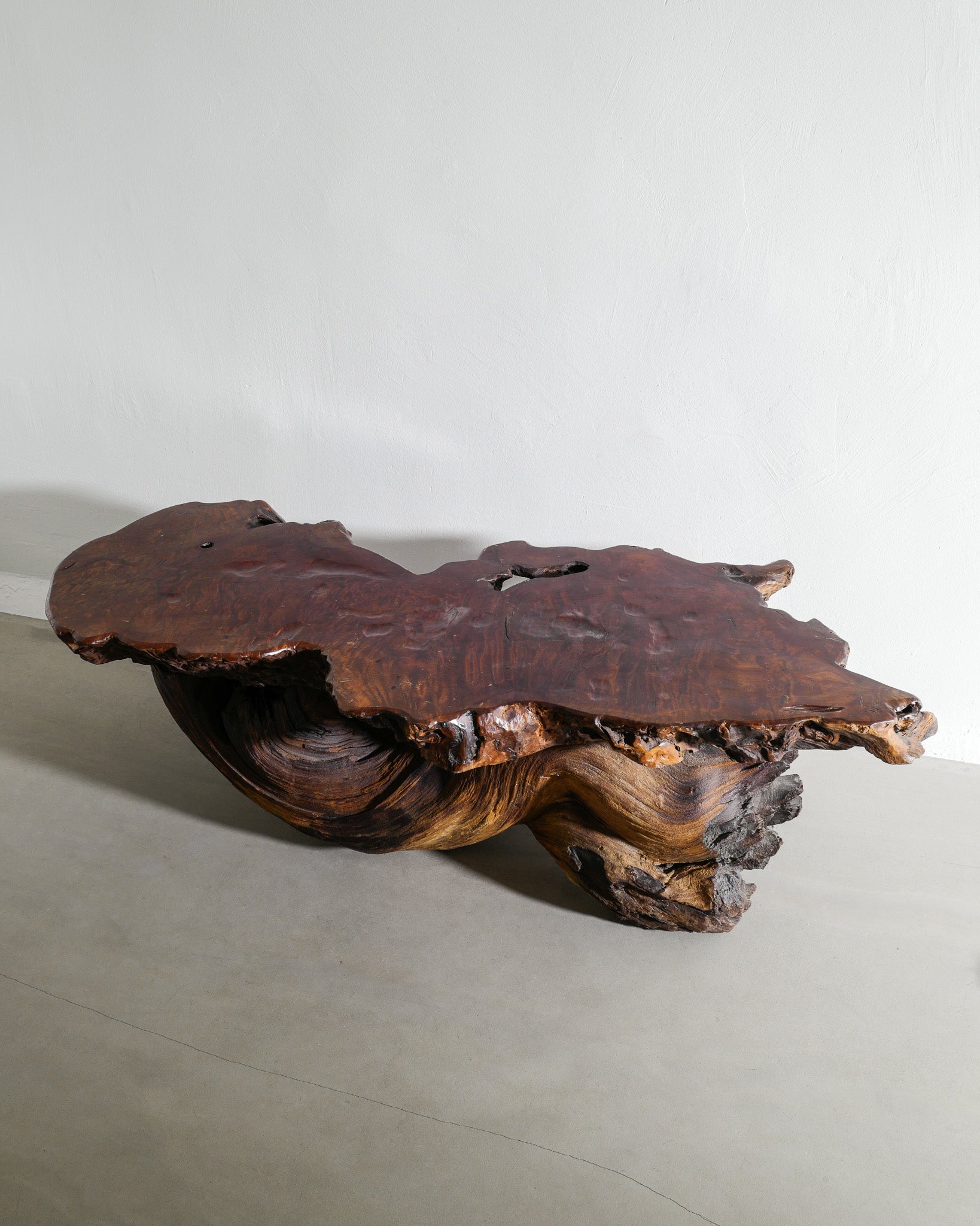 FRENCH BRUTALIST ROOT TABLE, 1960s