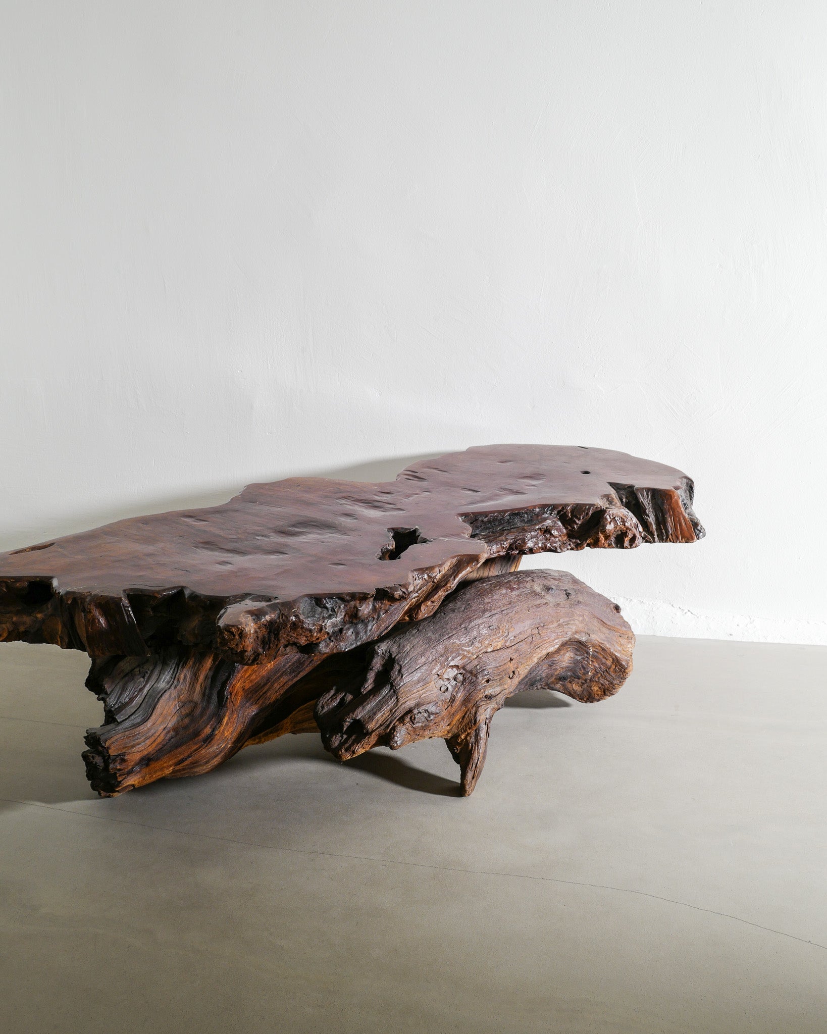 FRENCH BRUTALIST ROOT TABLE, 1960s