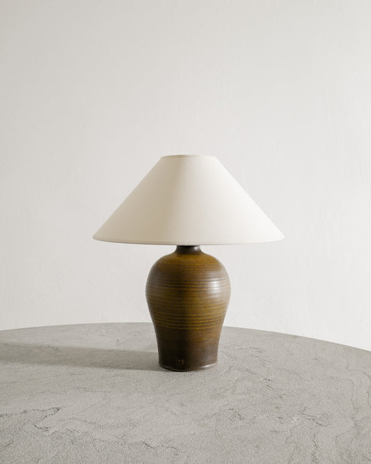STONEWARE LAMP DENMARK, 1960s