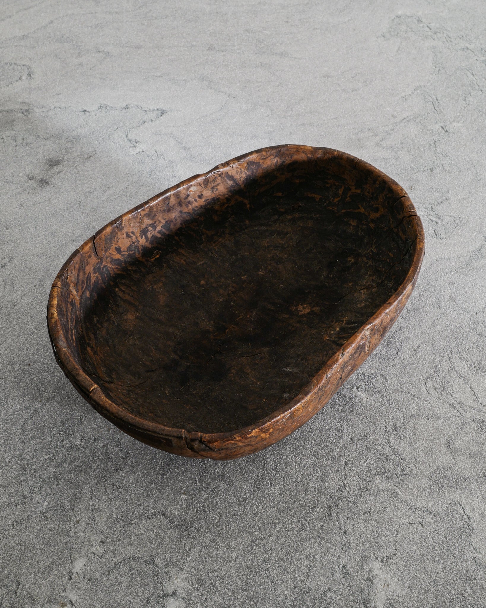LARGE SWEDISH ANTIQUE WOODEN BOWL, 1700s