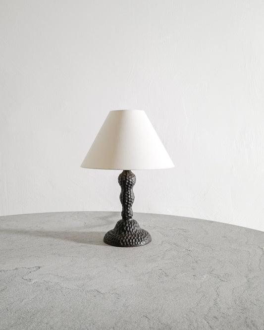 DANISH CAST IRON LAMP, 1940s