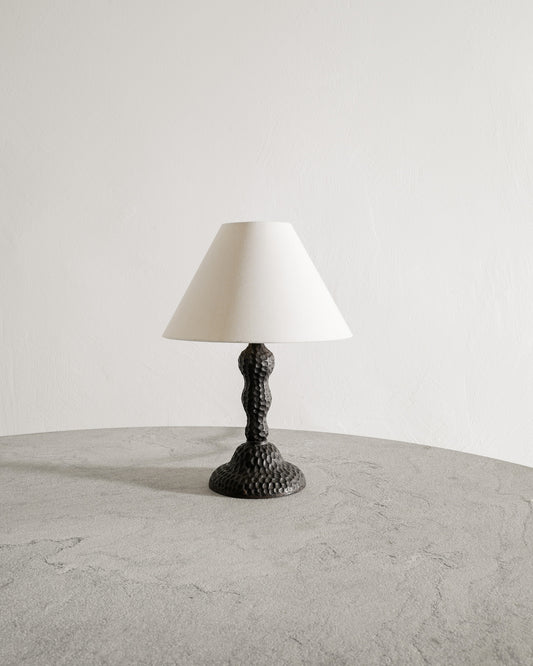 DANISH CAST IRON LAMP, 1940s