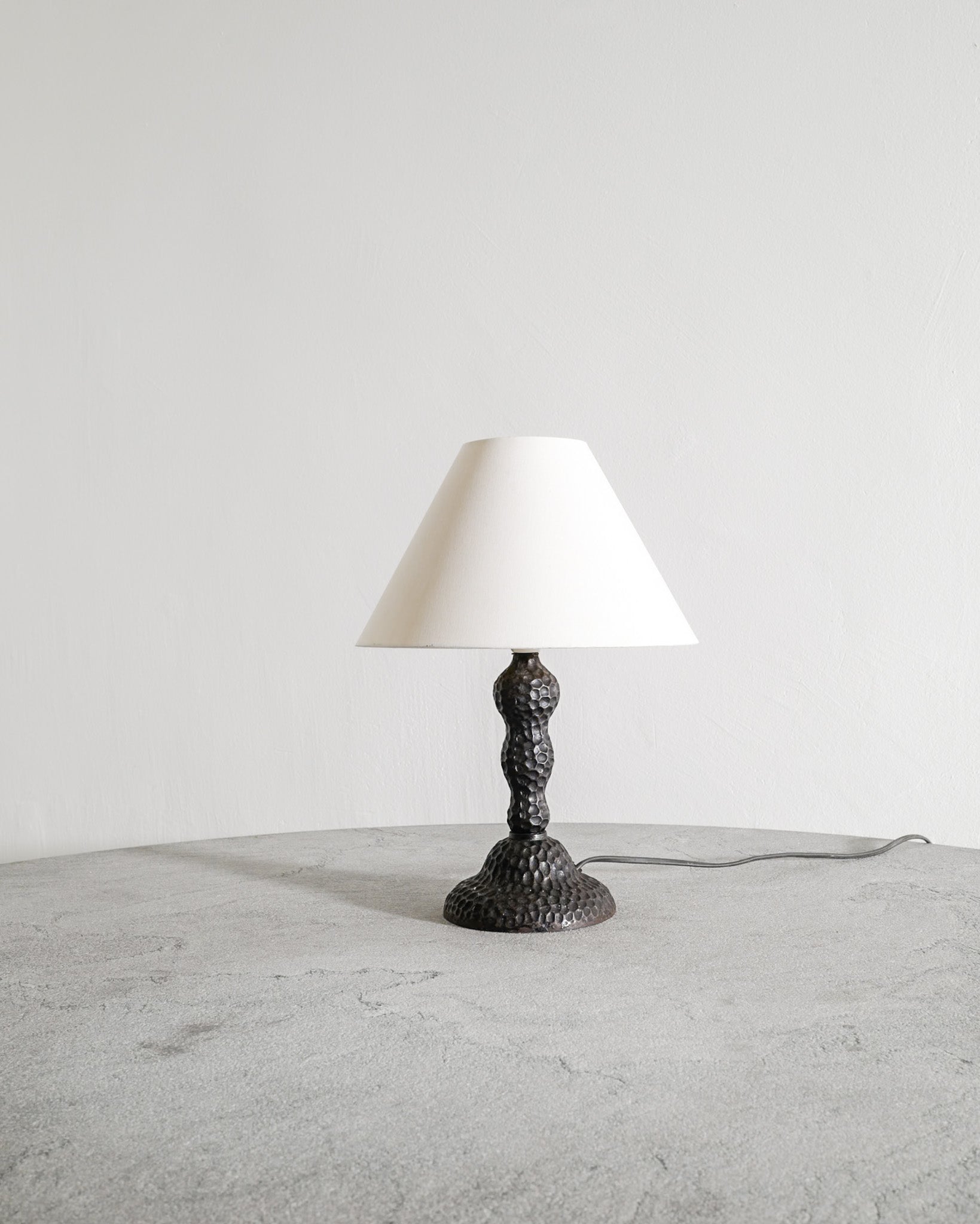 DANISH CAST IRON LAMP, 1940s