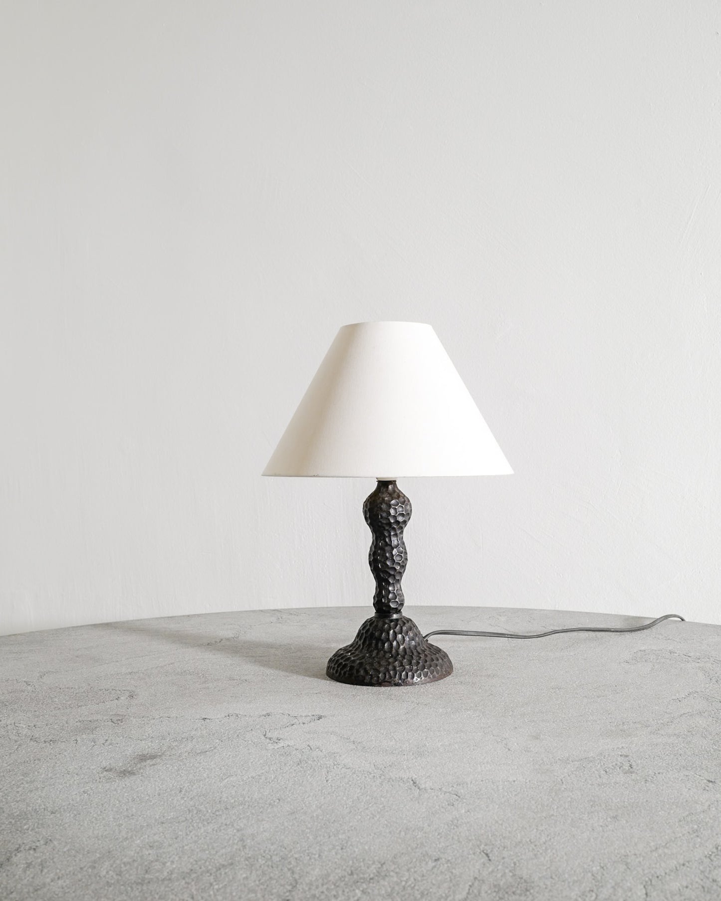 DANISH CAST IRON LAMP, 1940s