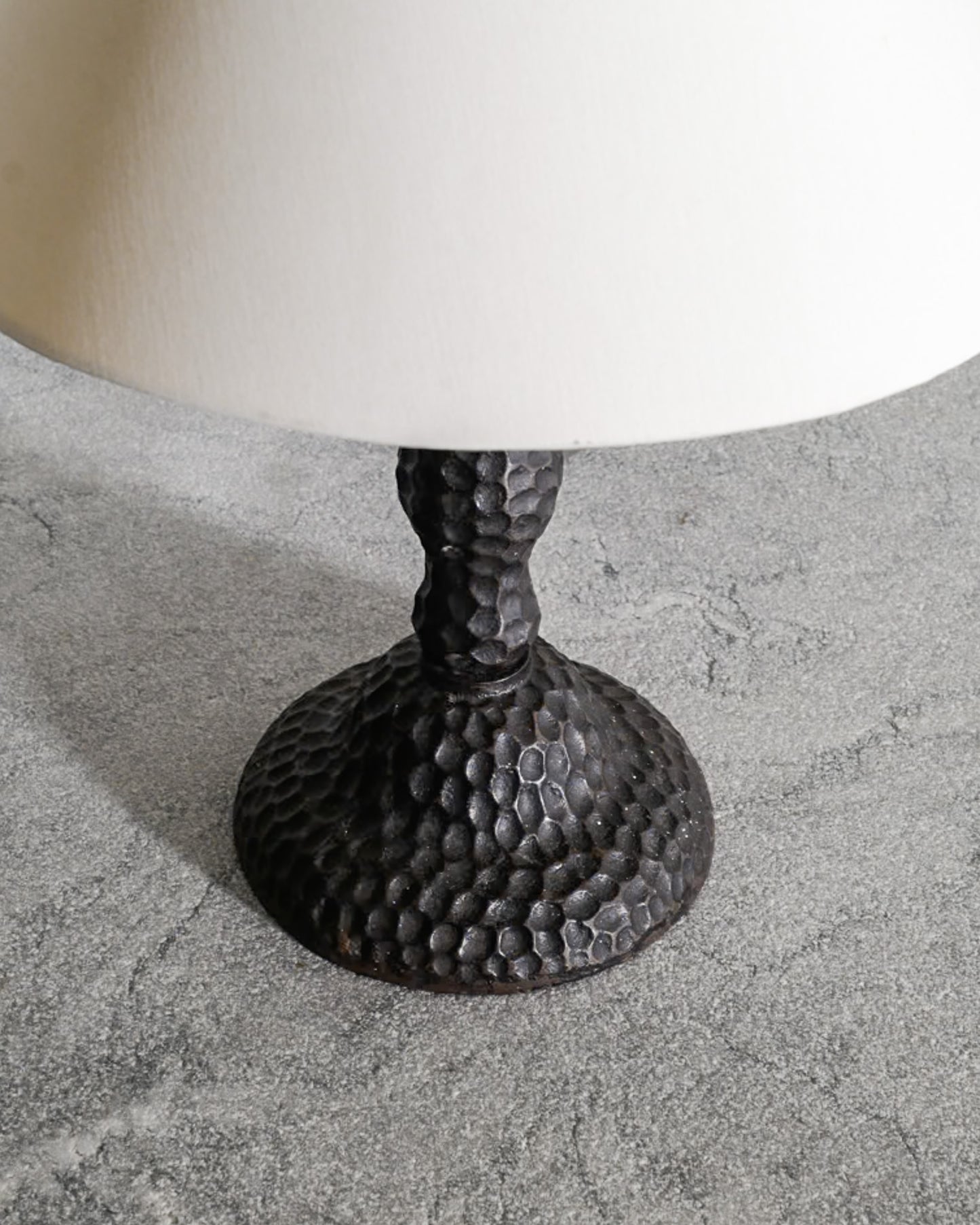DANISH CAST IRON LAMP, 1940s
