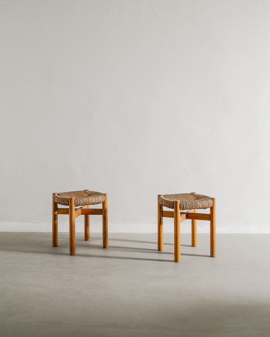 CHARLOTTE PERRIAND MERIBEL STOOLS, 1960s