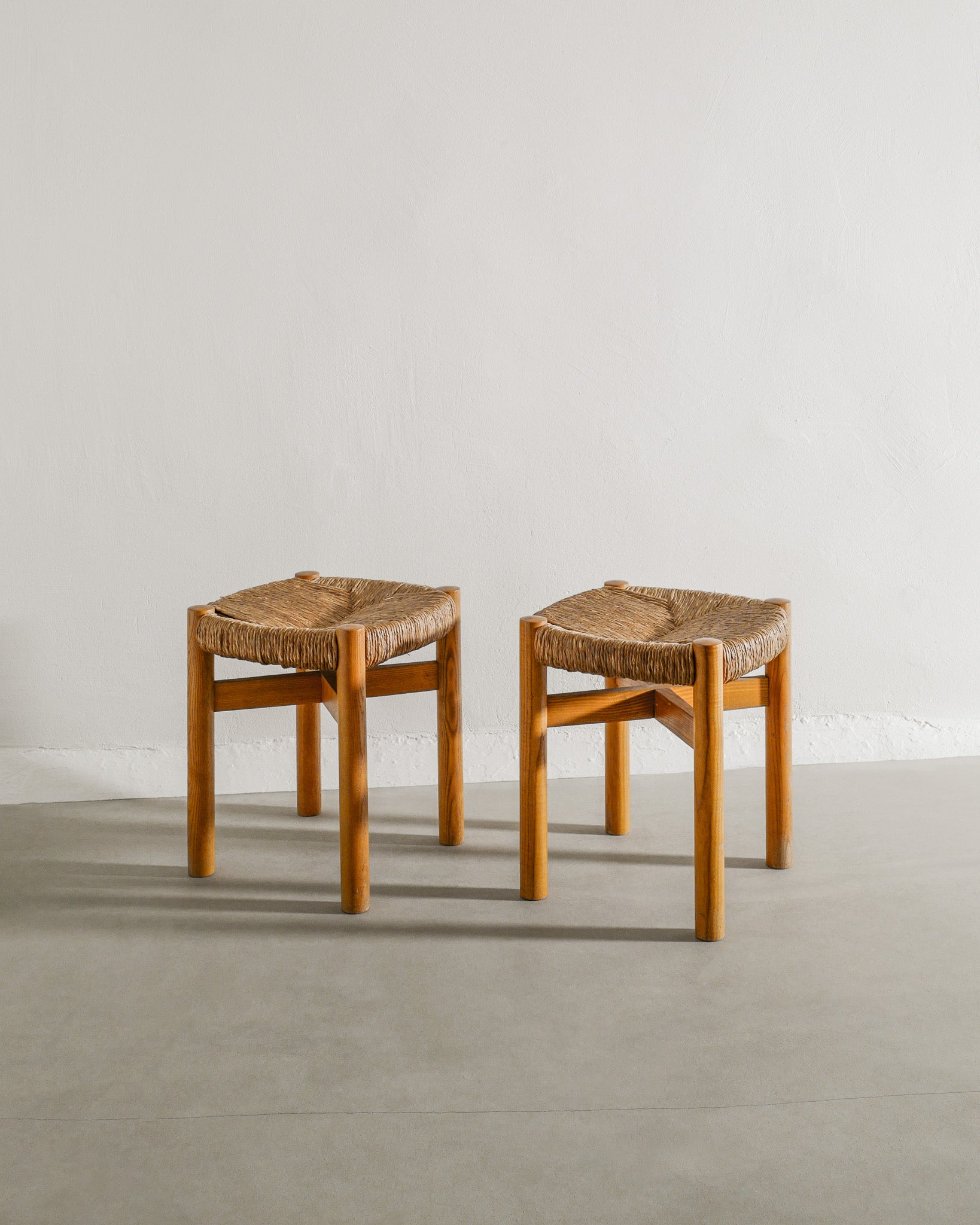CHARLOTTE PERRIAND MERIBEL STOOLS, 1960s