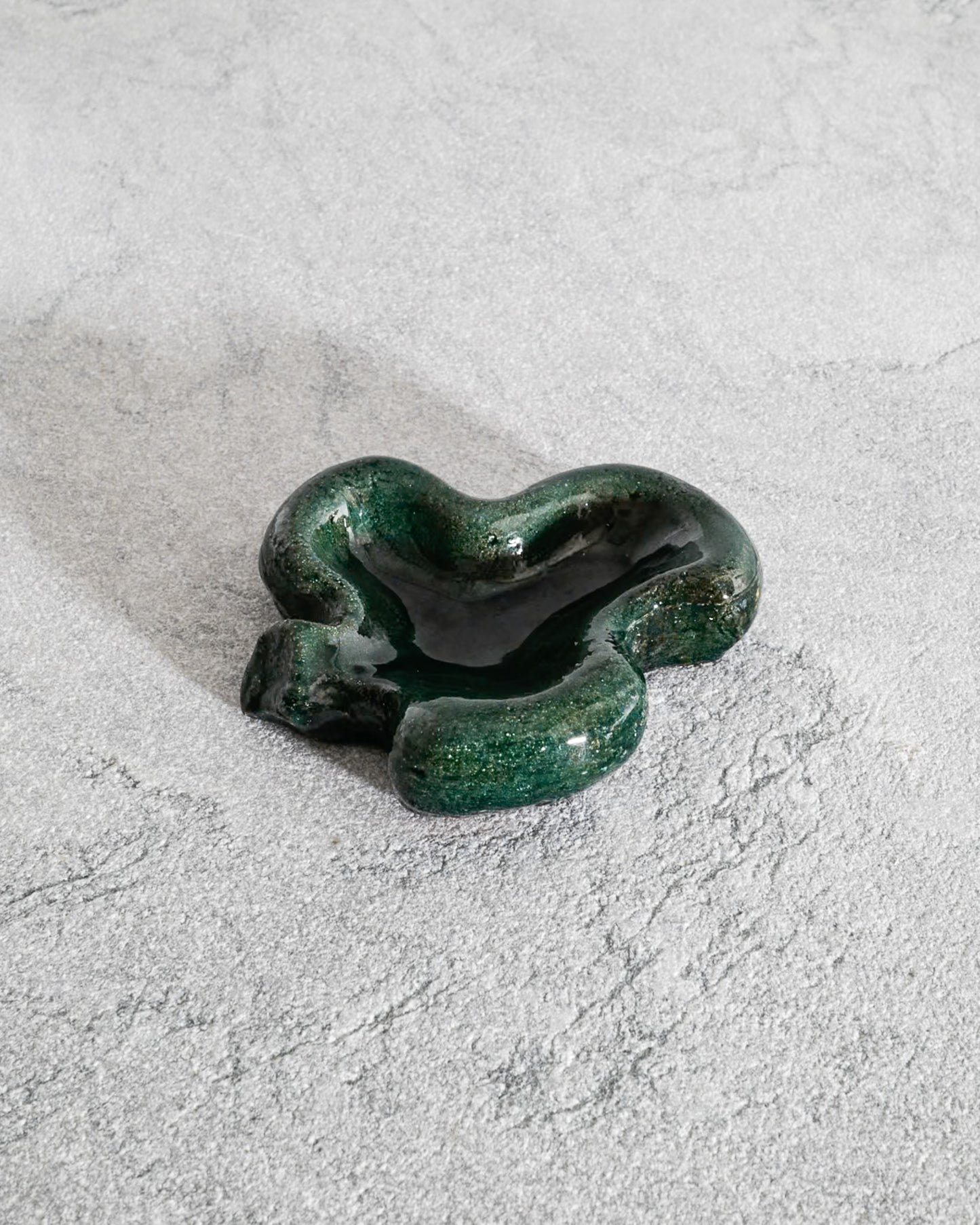 GEORGES JOUVE GREEN ASHTRAY, 1950s