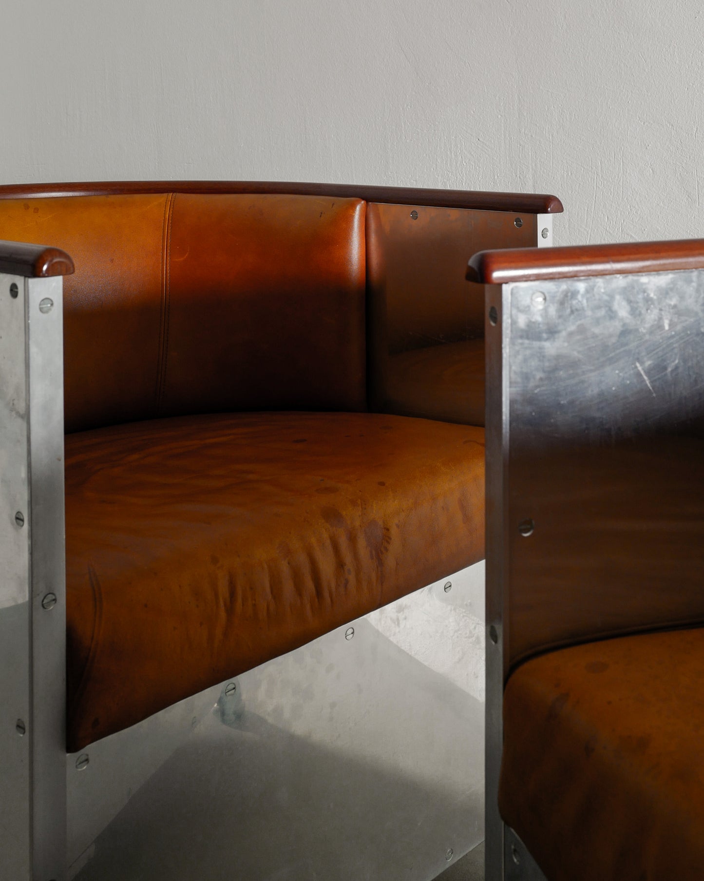 MATS THESELIUS ALUMINUM ARMCHAIRS