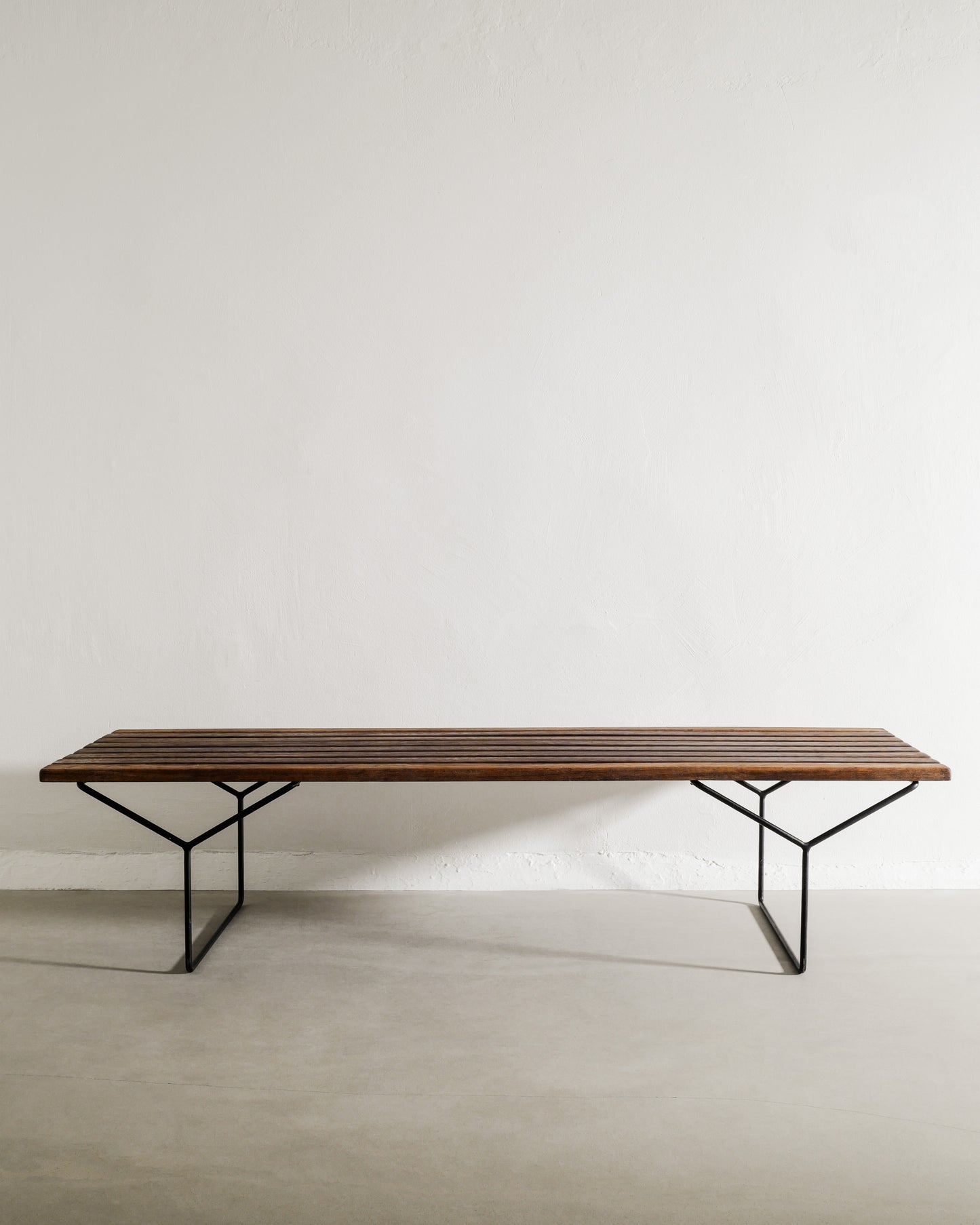 HARRY BERTOIA SLATTED BENCH, 1950s