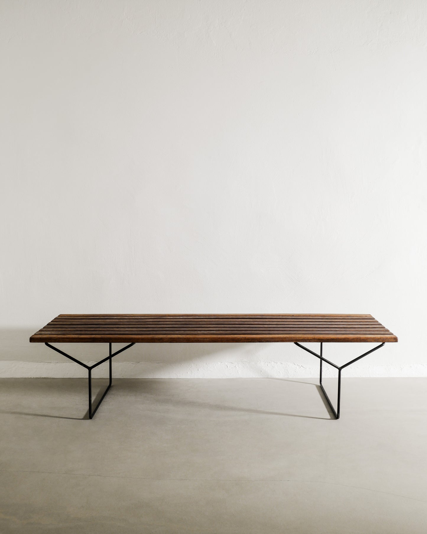 HARRY BERTOIA SLATTED BENCH, 1950s