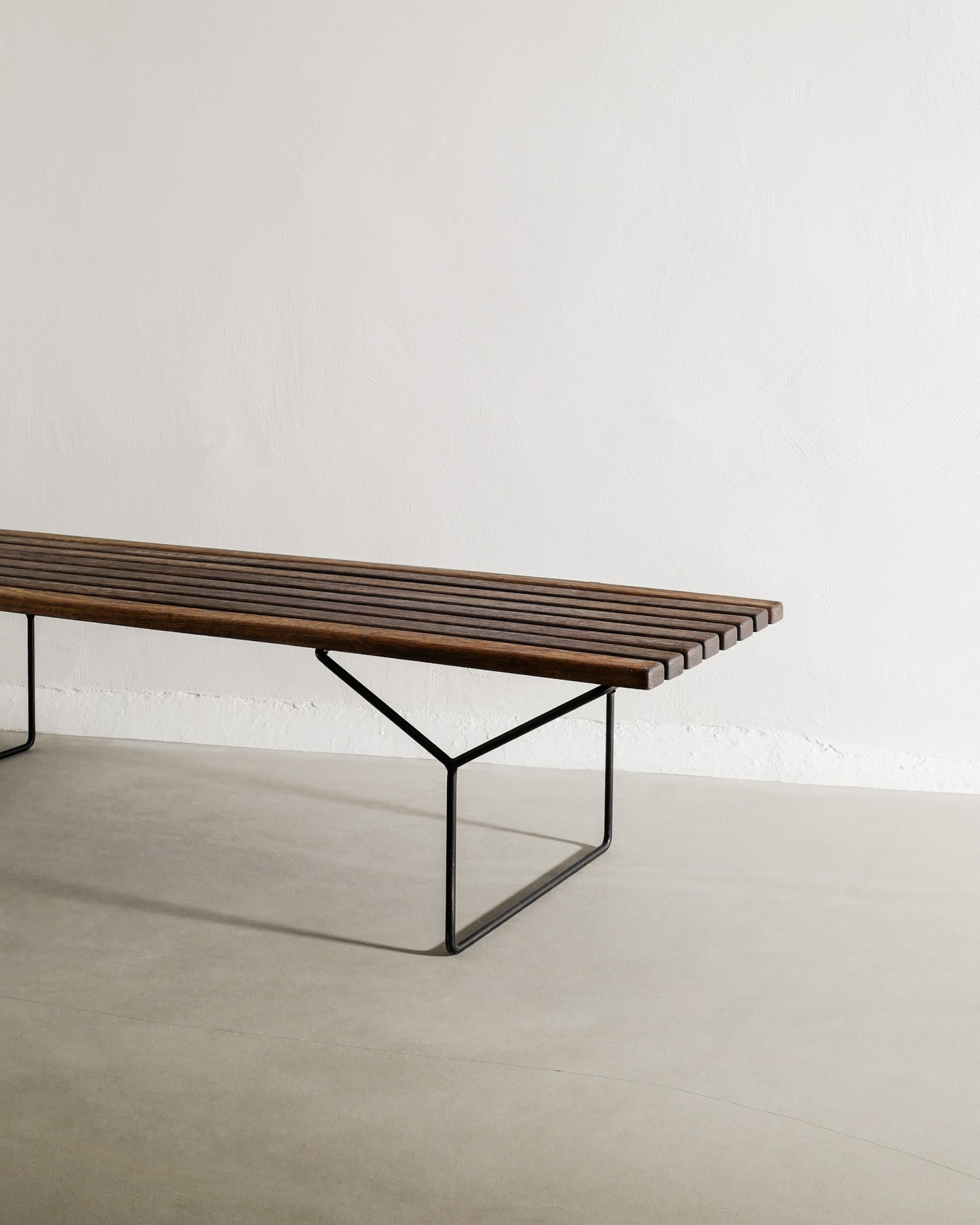 HARRY BERTOIA SLATTED BENCH, 1950s