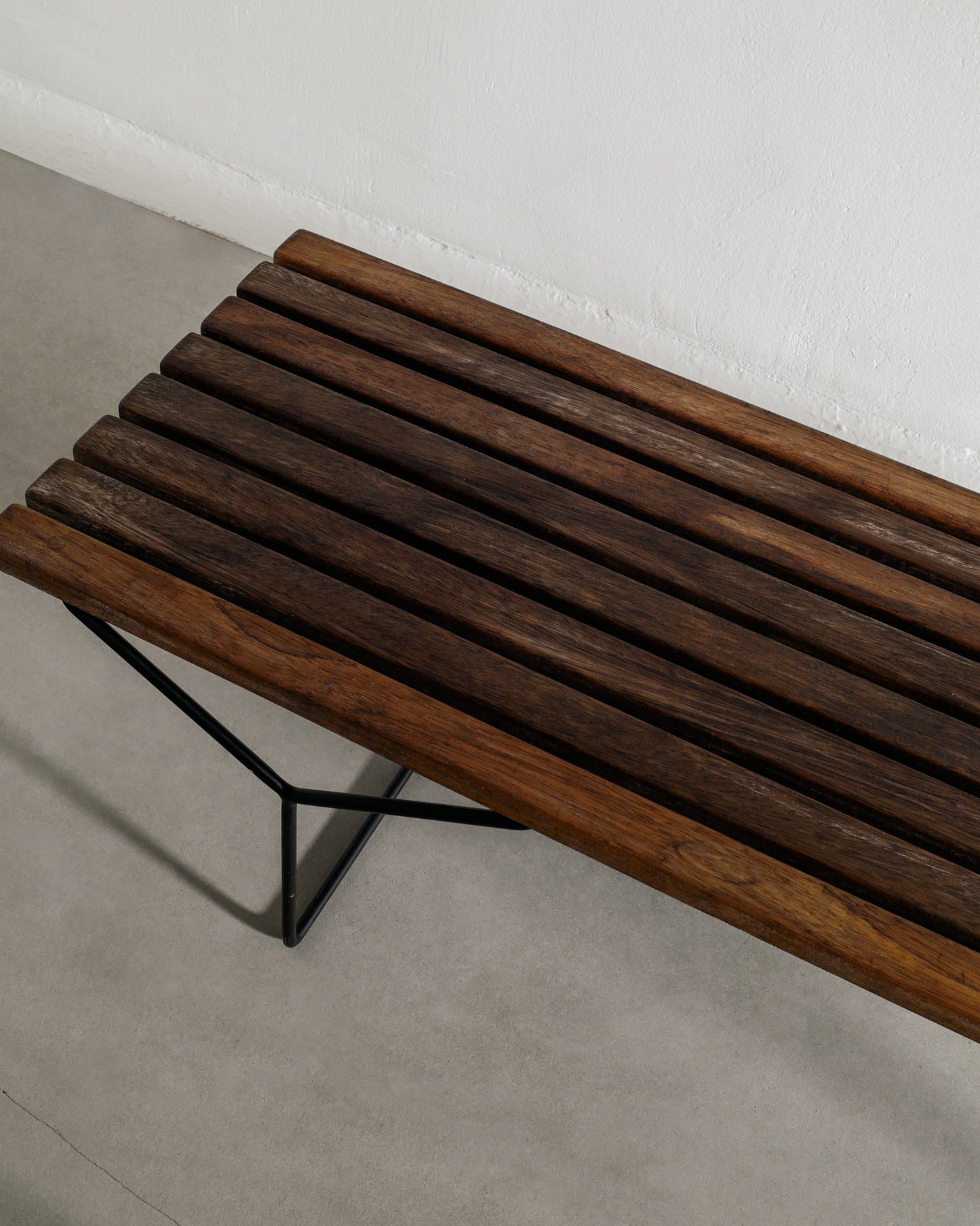 HARRY BERTOIA SLATTED BENCH, 1950s