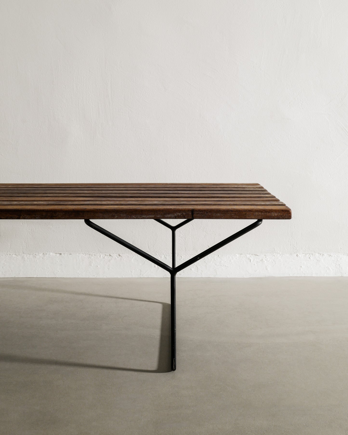 HARRY BERTOIA SLATTED BENCH, 1950s