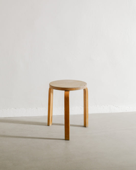 ALVAR AALTO "STOOL 60" TRIPOD STOOL, 1940s