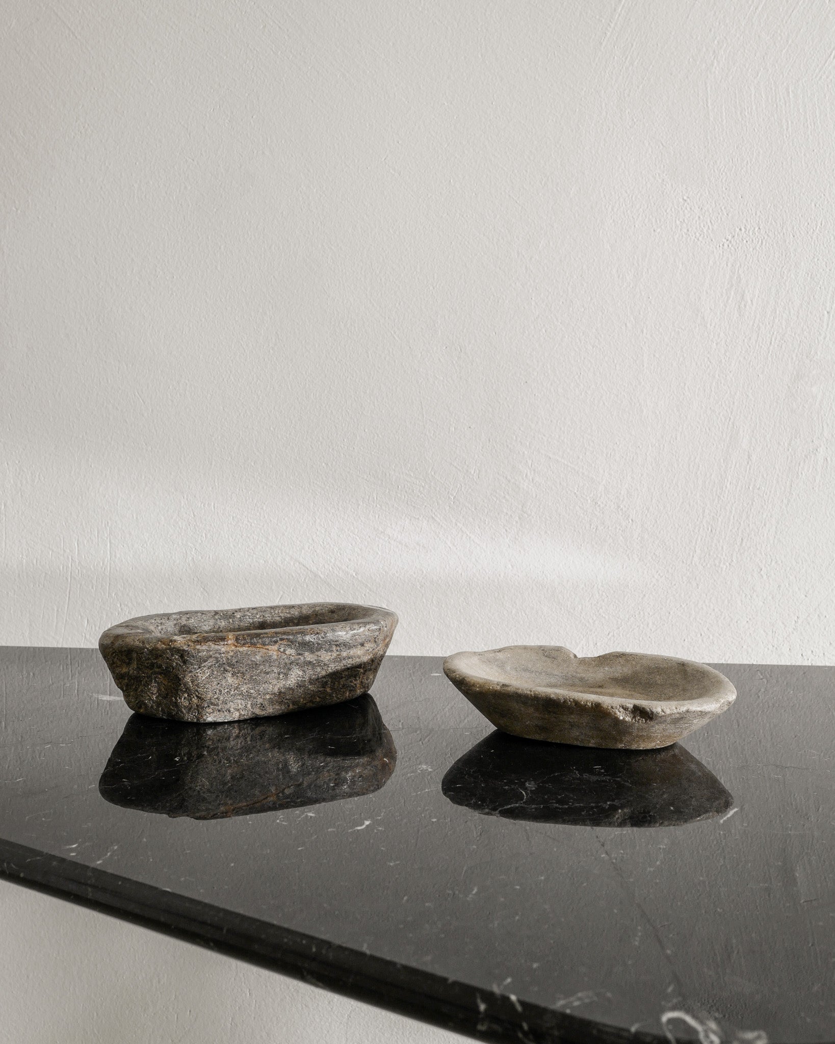 SWEDISH DECORATIVE STONE BOWLS