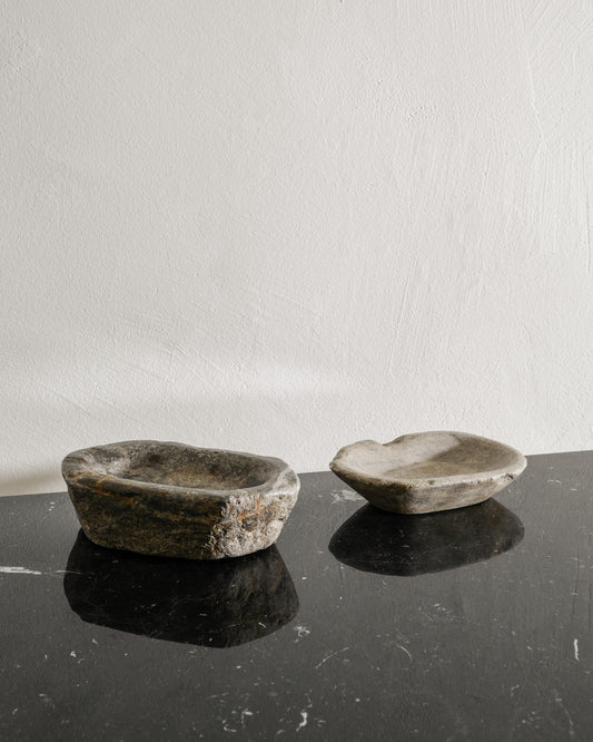 SWEDISH DECORATIVE STONE BOWLS