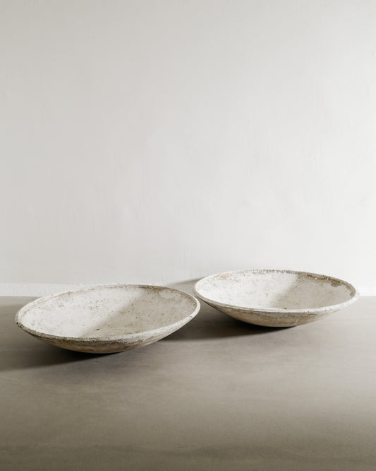 OVERSIZED WILLY GUHL LOW PLANTERS, 1950s