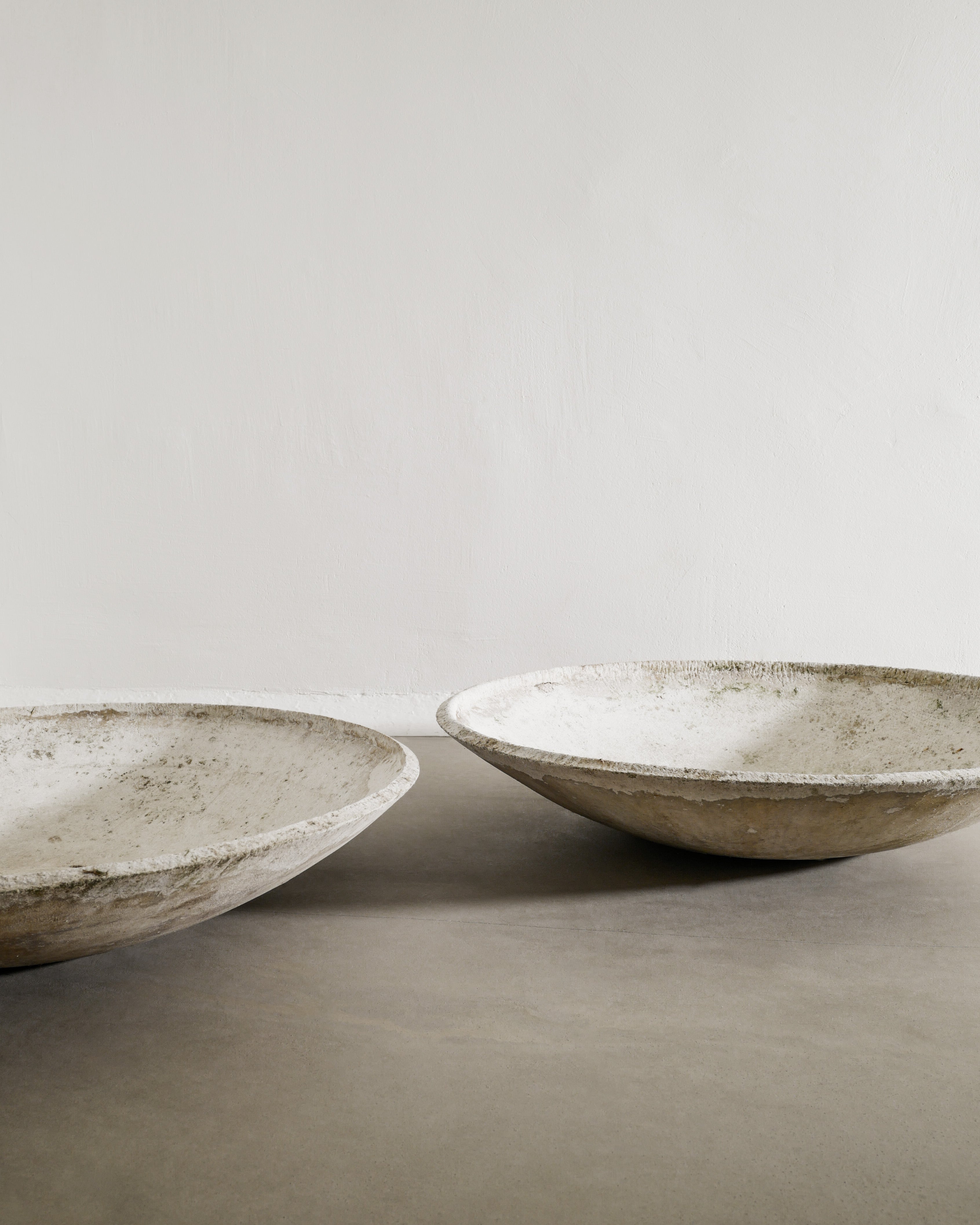 OVERSIZED WILLY GUHL LOW PLANTERS, 1950s