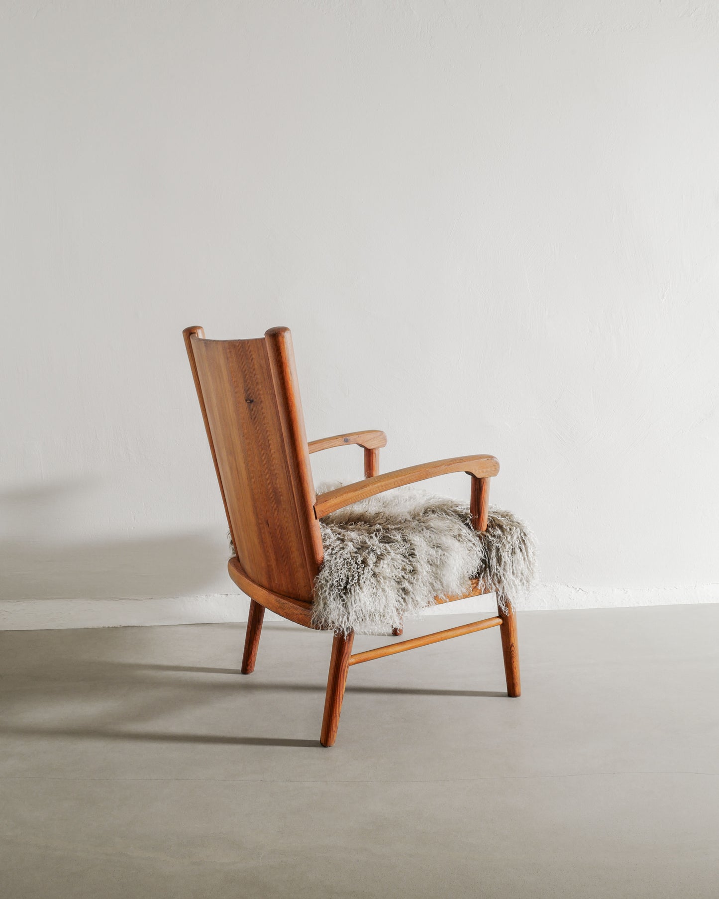 SWEDISH ARMCHAIRS IN PINE, 1940s
