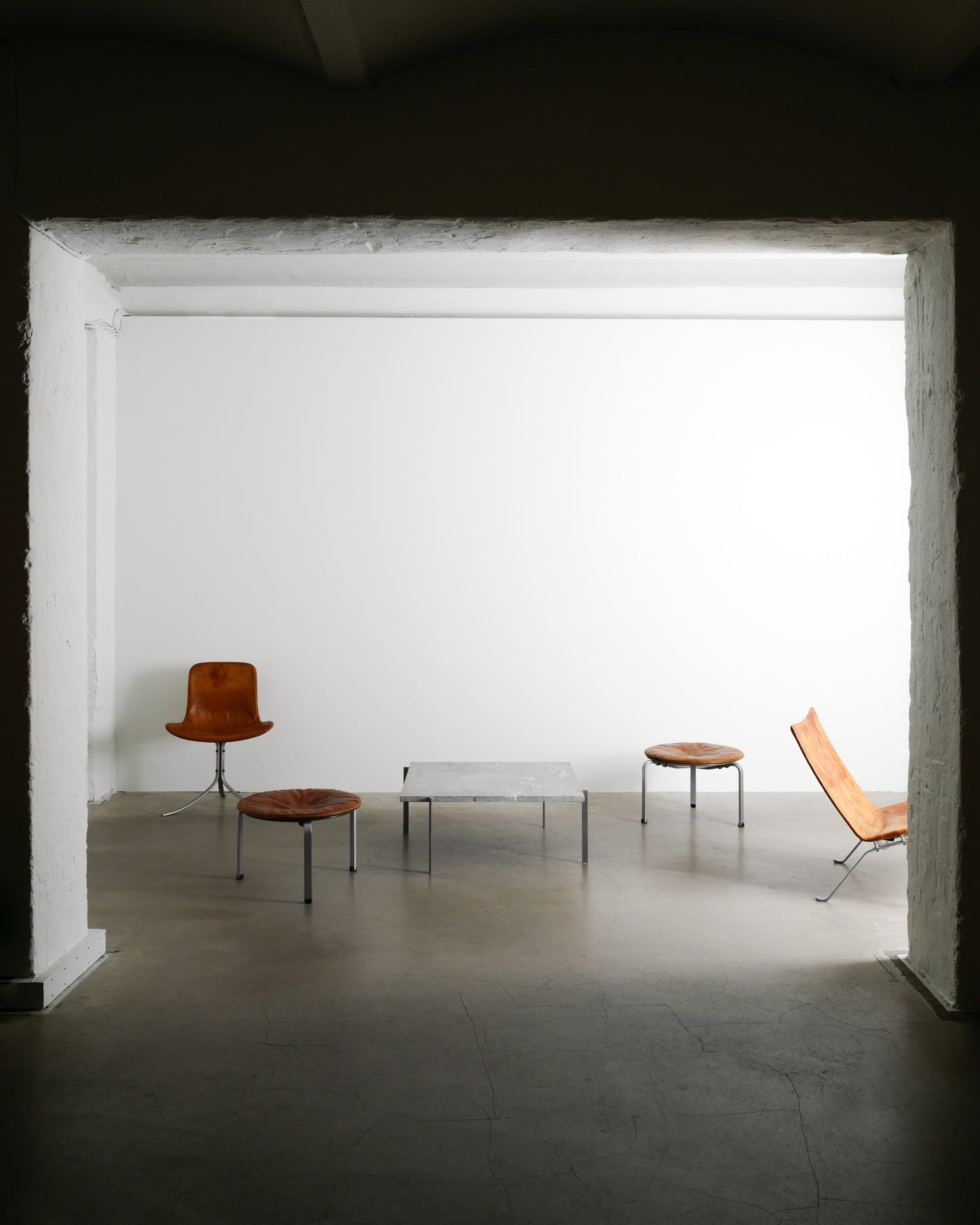 POUL KJAERHOLM "PK-33" STOOLS, 1960s