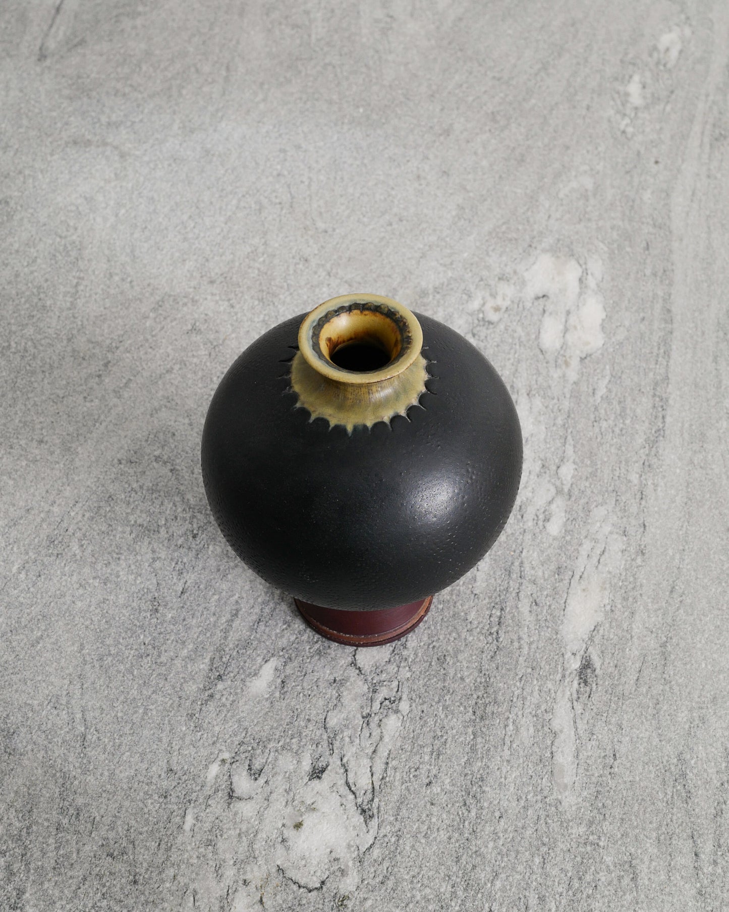 WILHELM KÅGE "FARSTA" STONEWARE VASE, 1950s