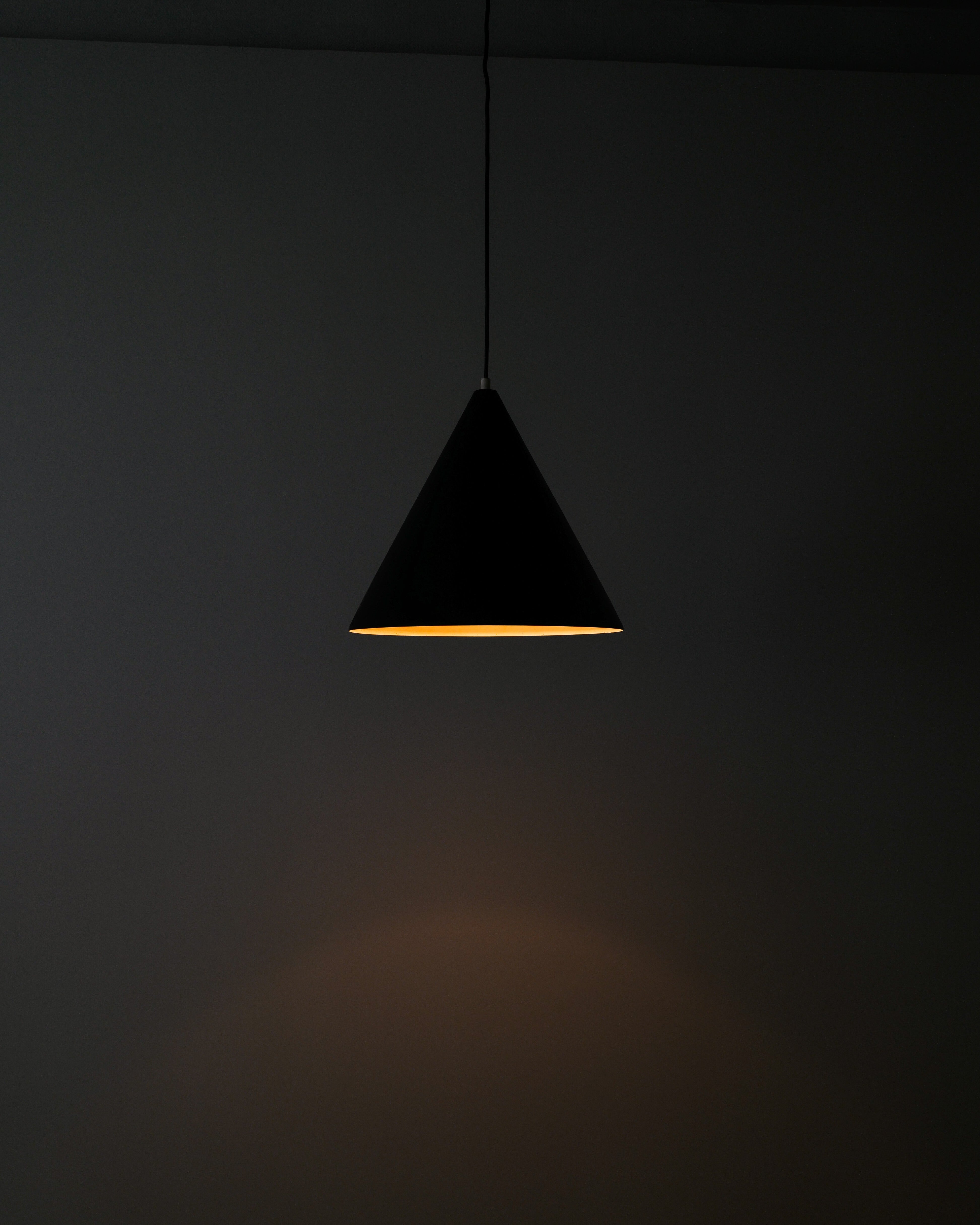 HANS-AGNE JAKOBSSON BLACK PENDANT, 1960s