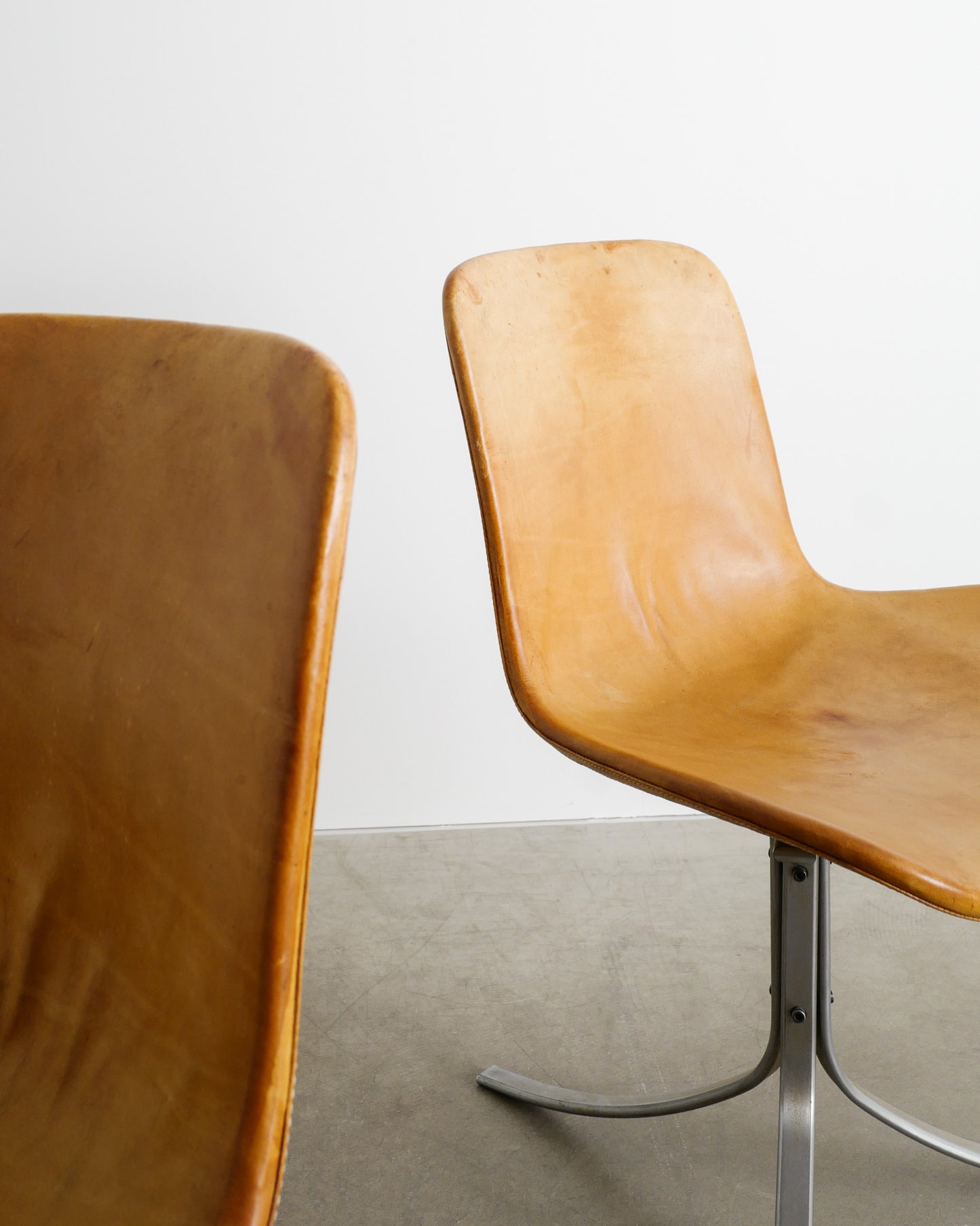 SET OF 4 POUL KJAERHOLM PK-9 CHAIRS, 1990s