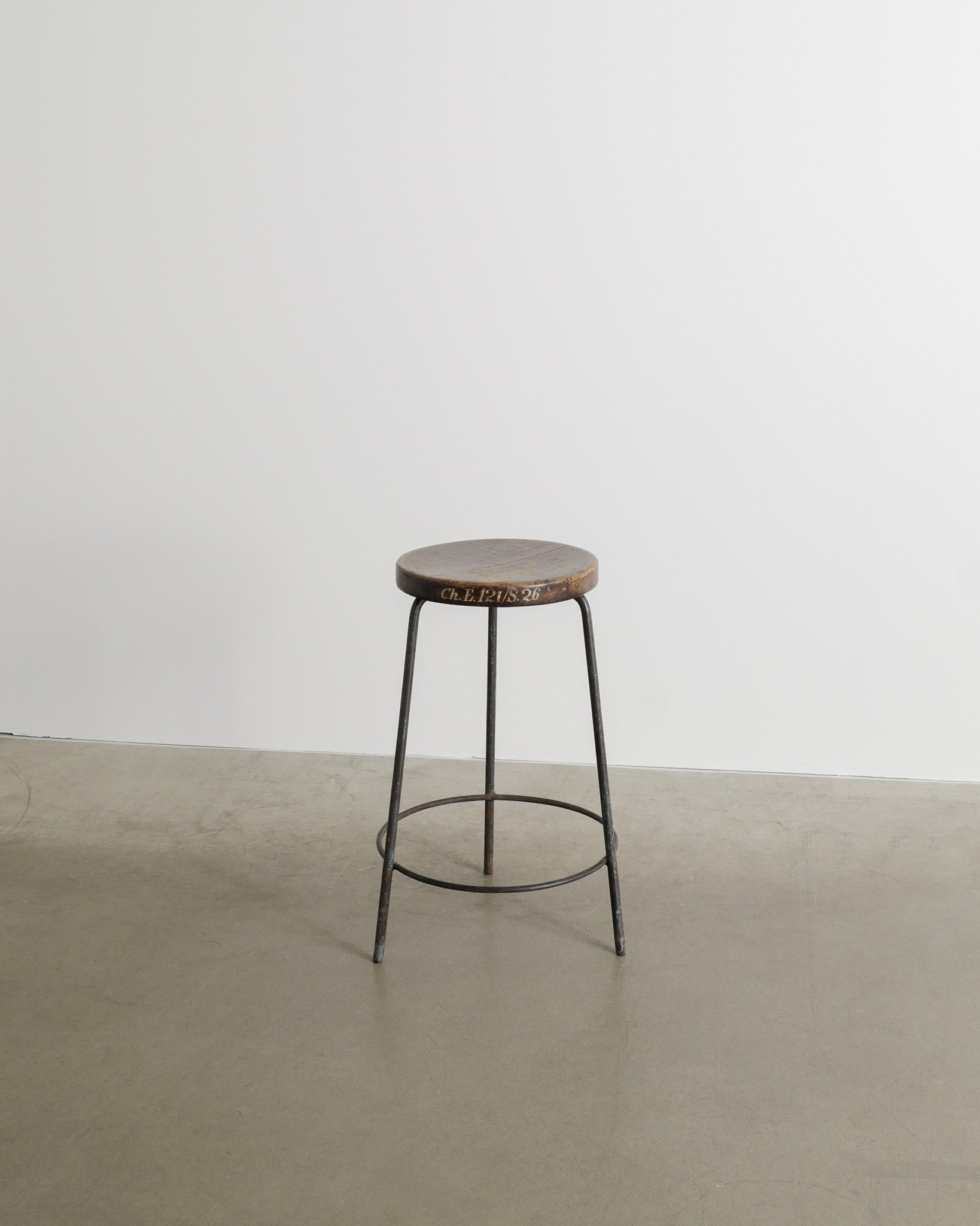 PIERRE JEANNERET HIGH STOOL, 1950s