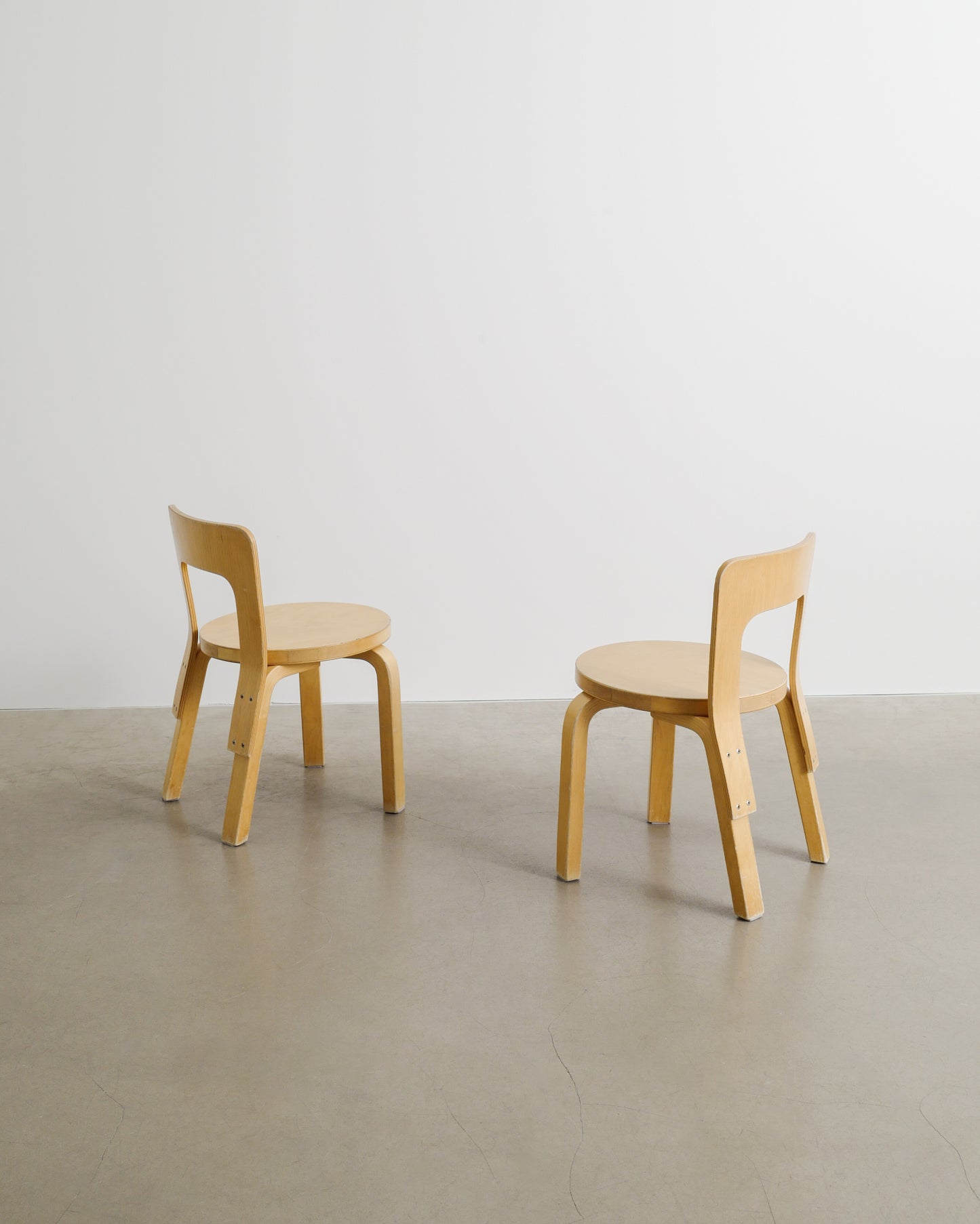 PAIR OF ALVAR AALTO CHILDREN CHAIRS