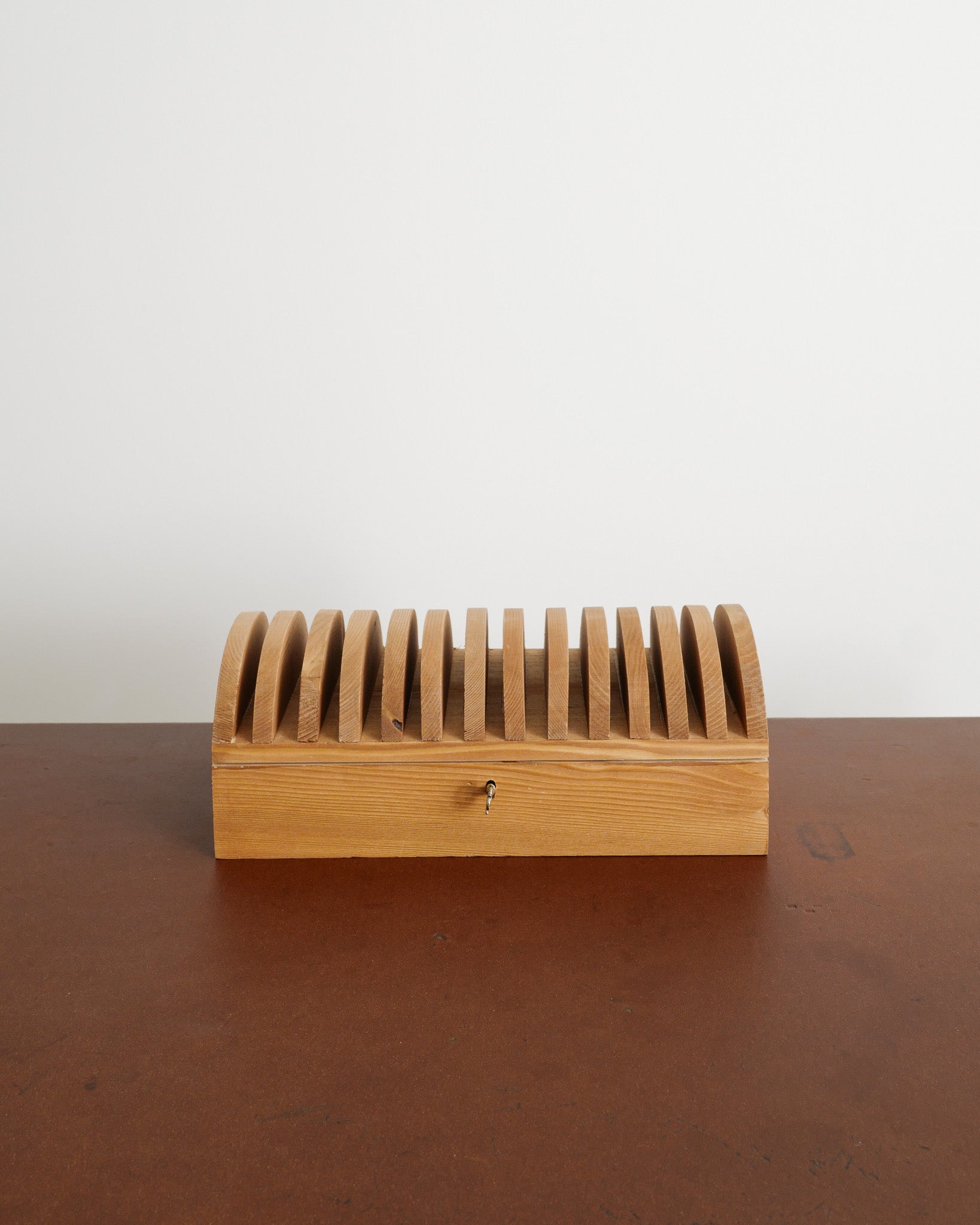 PAIR OF MARIO CEROLI WOODEN BOXES, 1970s