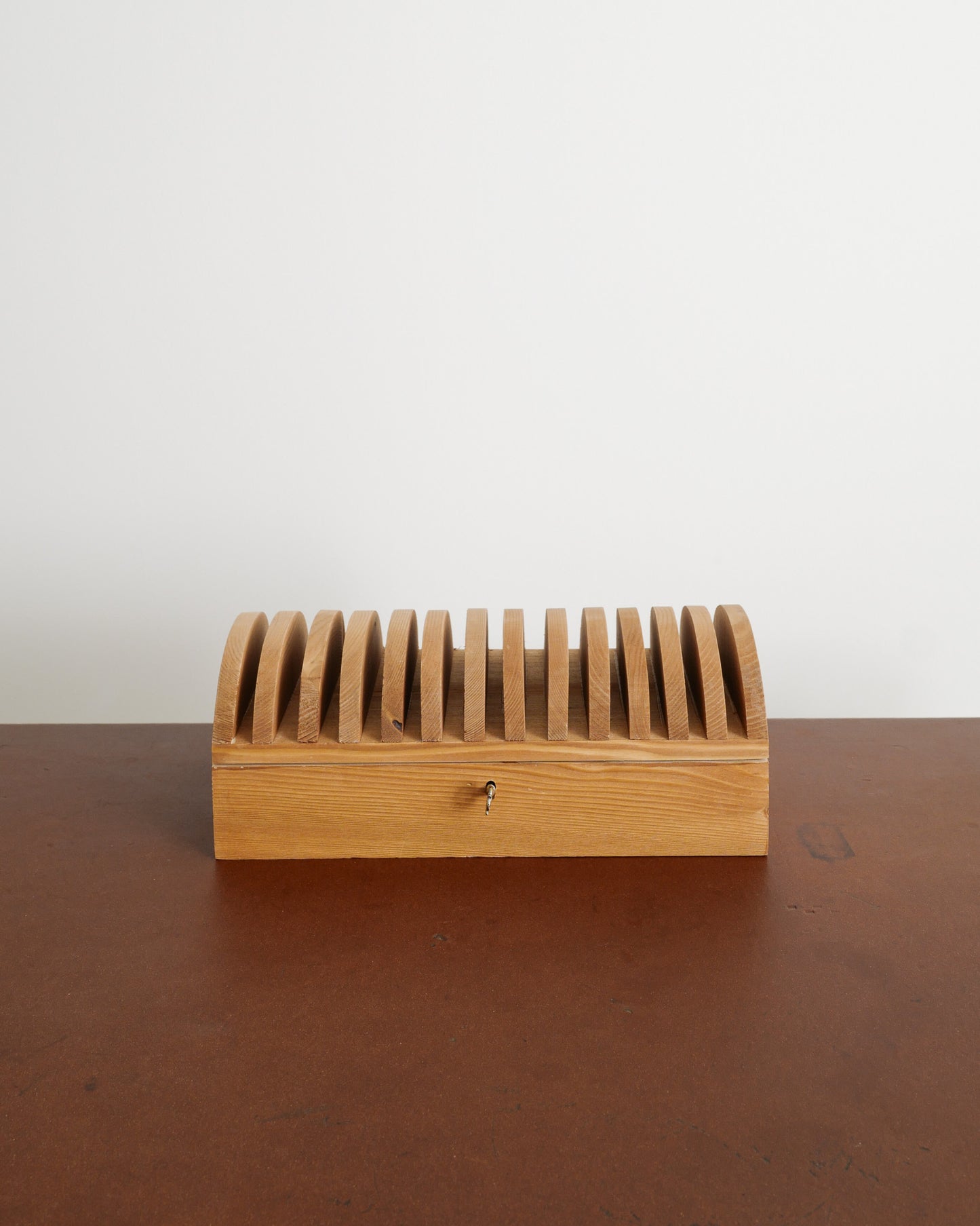 PAIR OF MARIO CEROLI WOODEN BOXES, 1970s