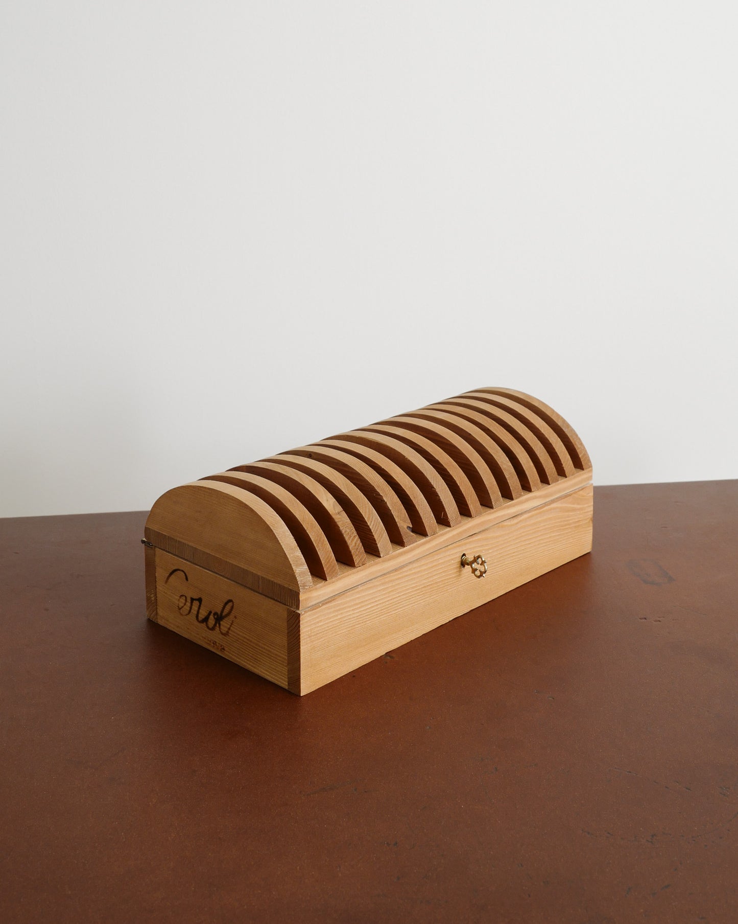 PAIR OF MARIO CEROLI WOODEN BOXES, 1970s