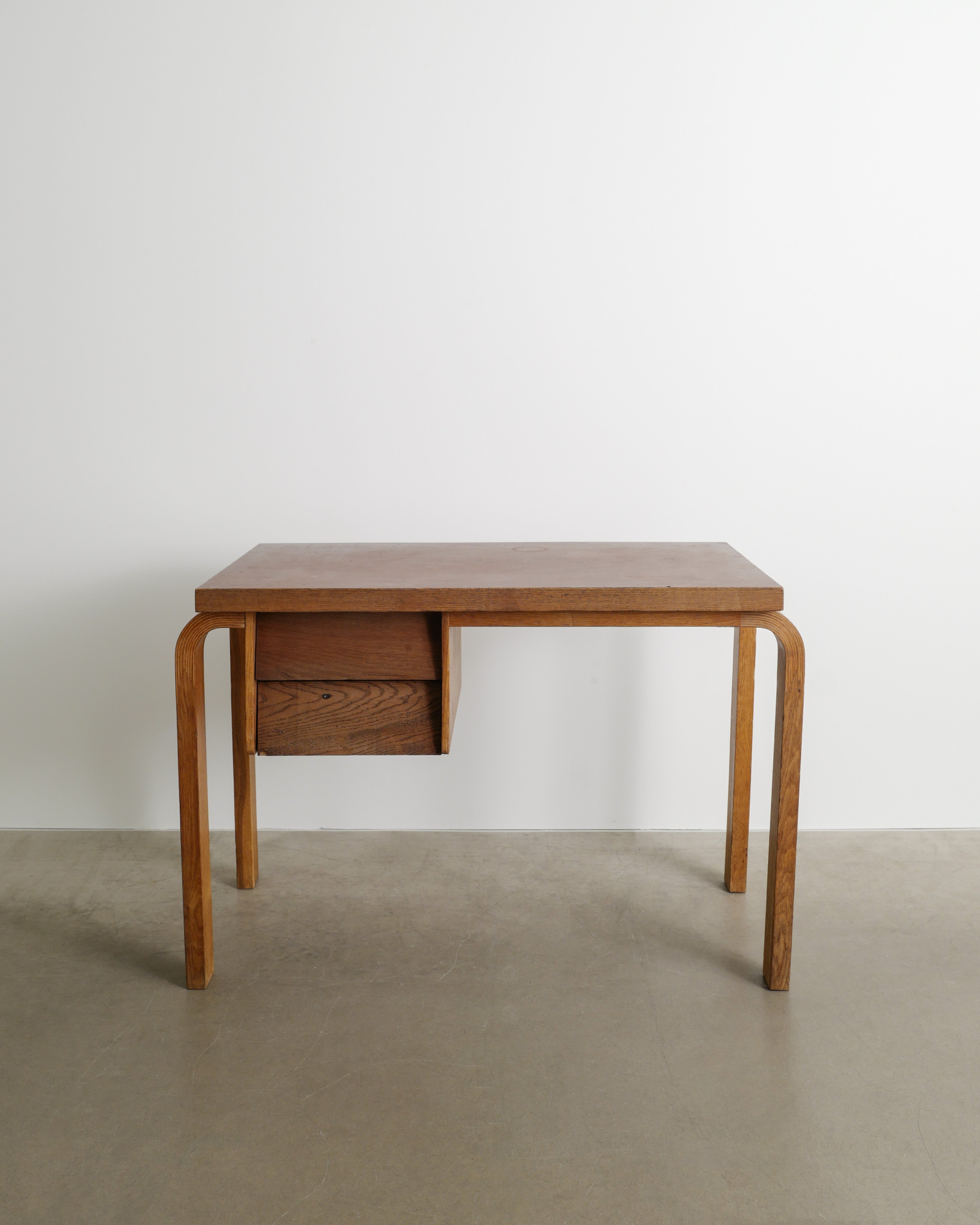 ALVAR AALTO WOODEN DESK & CHAIR, 1940s