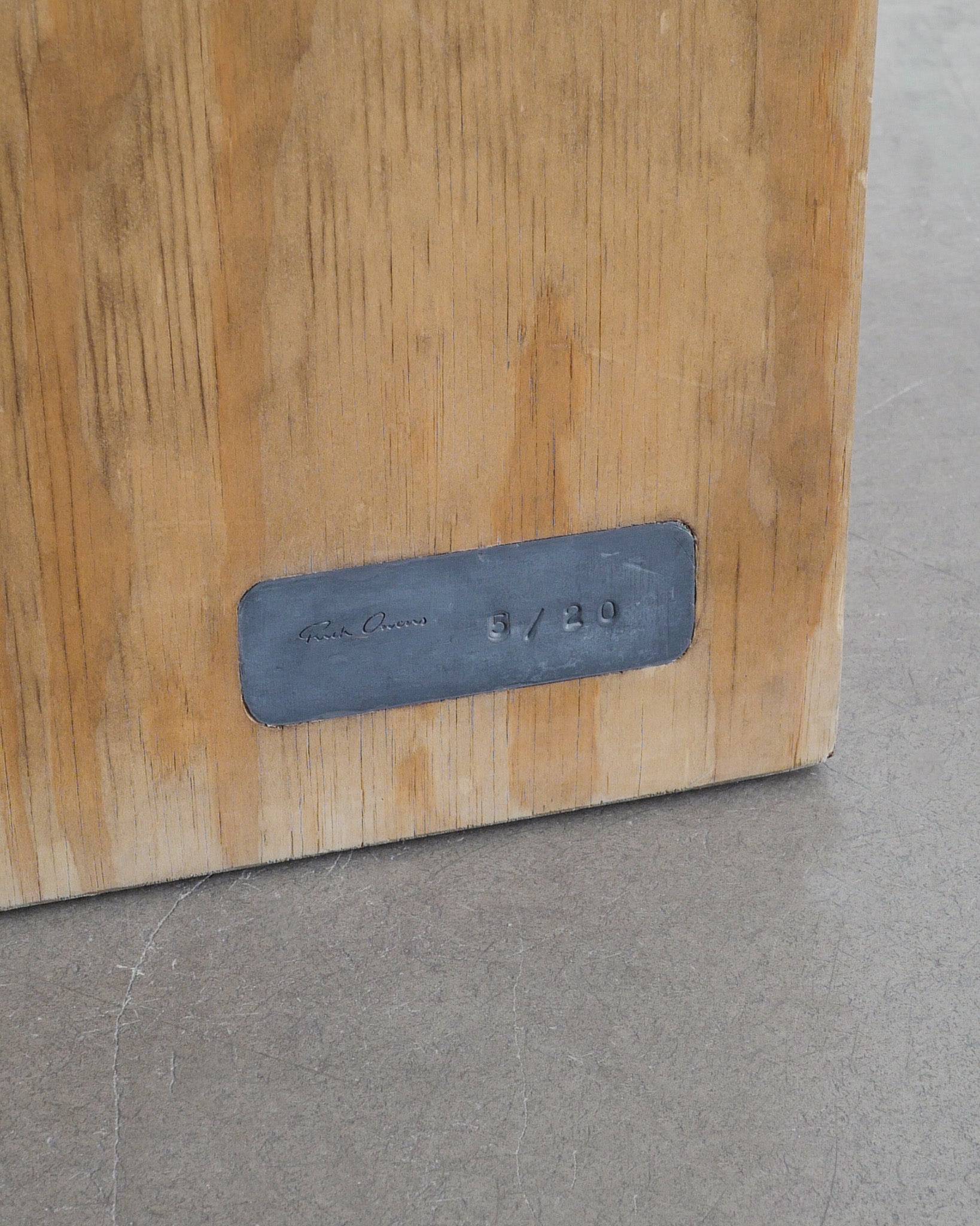 RICK OWENS STAG CHAIR IN PLYWOOD, 2007